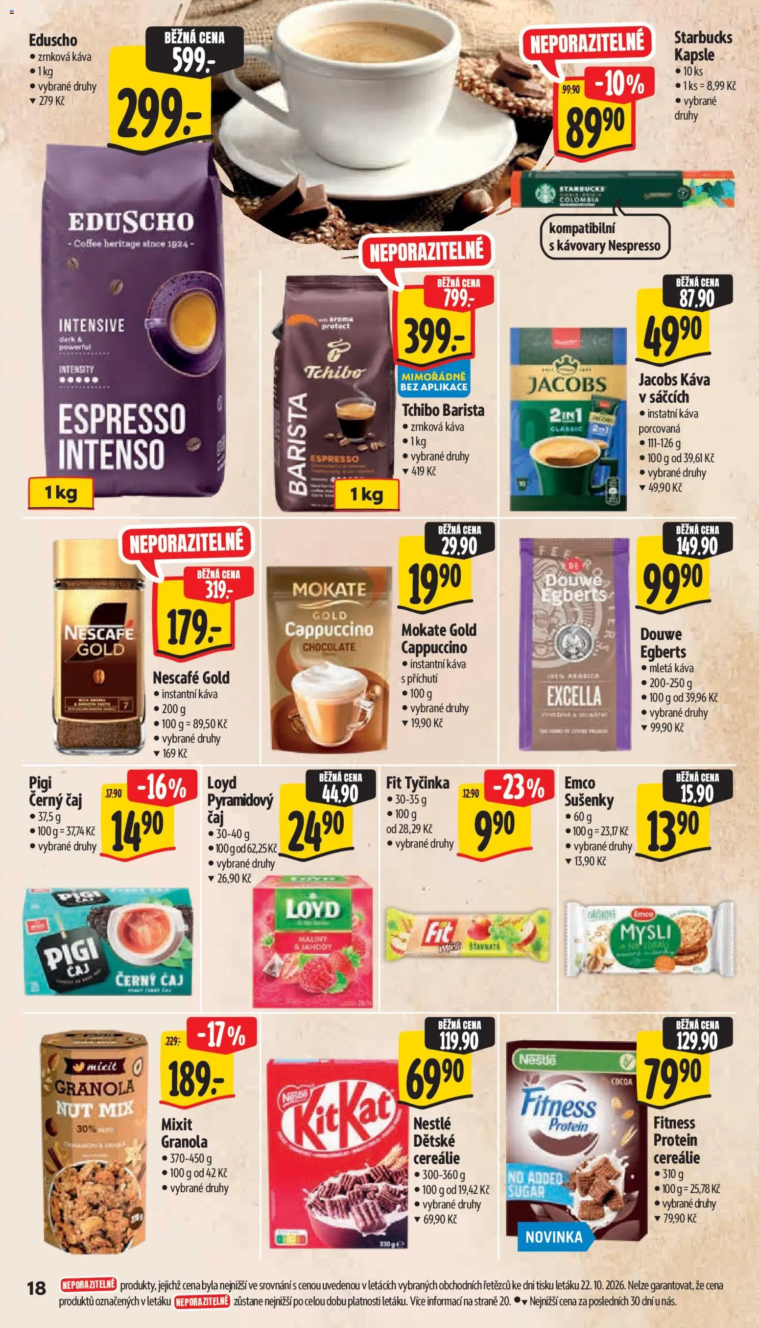 Albert leták - Supermarket  Bohnice od 28.10.2026 | Strana: 26 | Produkty: Tchibo barista, Nespresso, Mletá káva, Sušenky