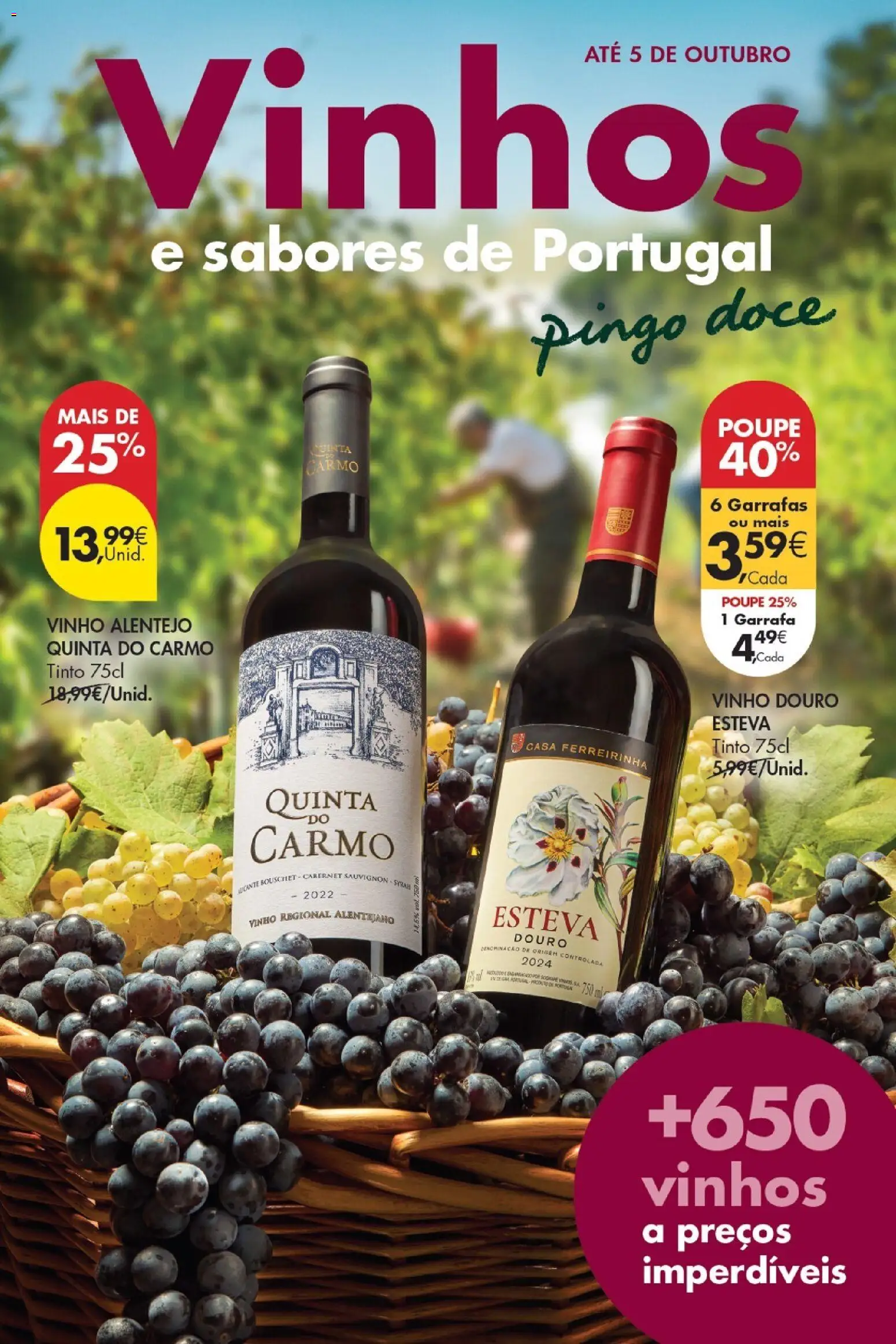 Pingo Doce - Vinhos e Sabores de Portugal Madeira │ válido de 15/09/2026 | Página: 1 | Produtos: Vinho