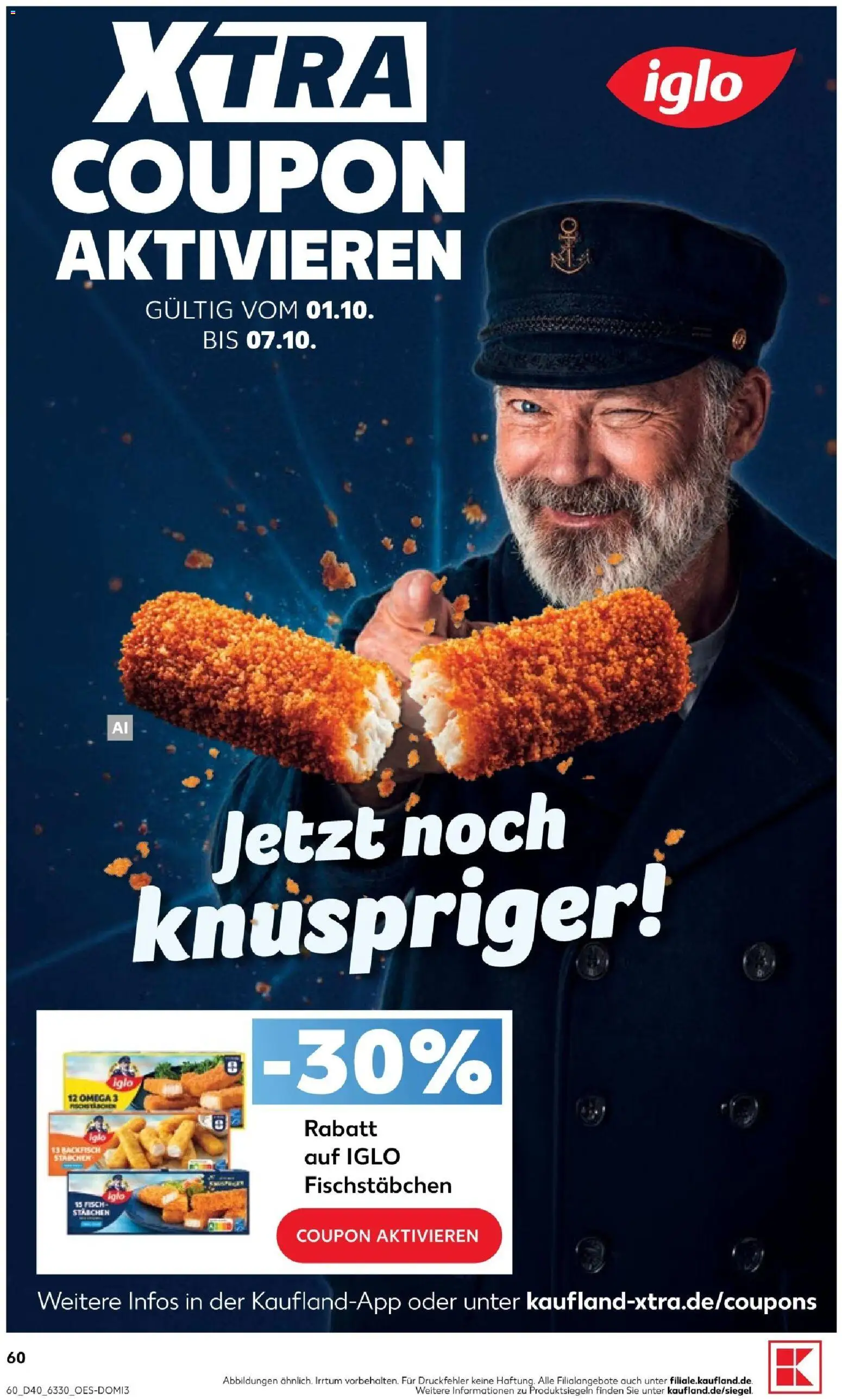 Kaufland Prospekt Kiel – gültig ab 01.10.2026 | Seite: 64 | Produkte: Iglo, Fischstabchen