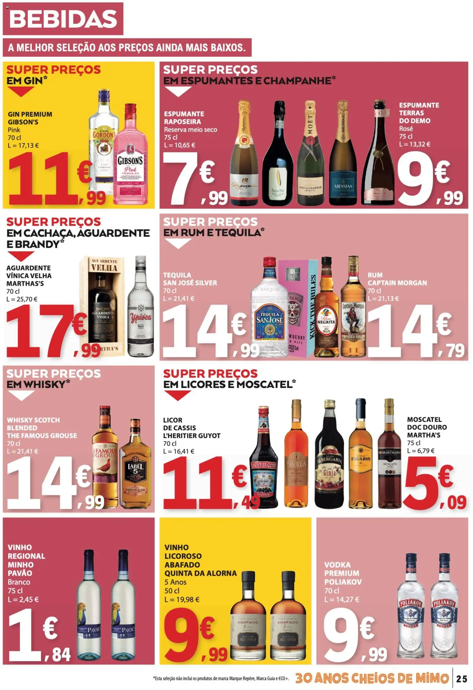 E.Leclerc folheto │ válido de 16/07/2026 | Página: 25 | Produtos: Whisky, Rum, Licor, Vinho