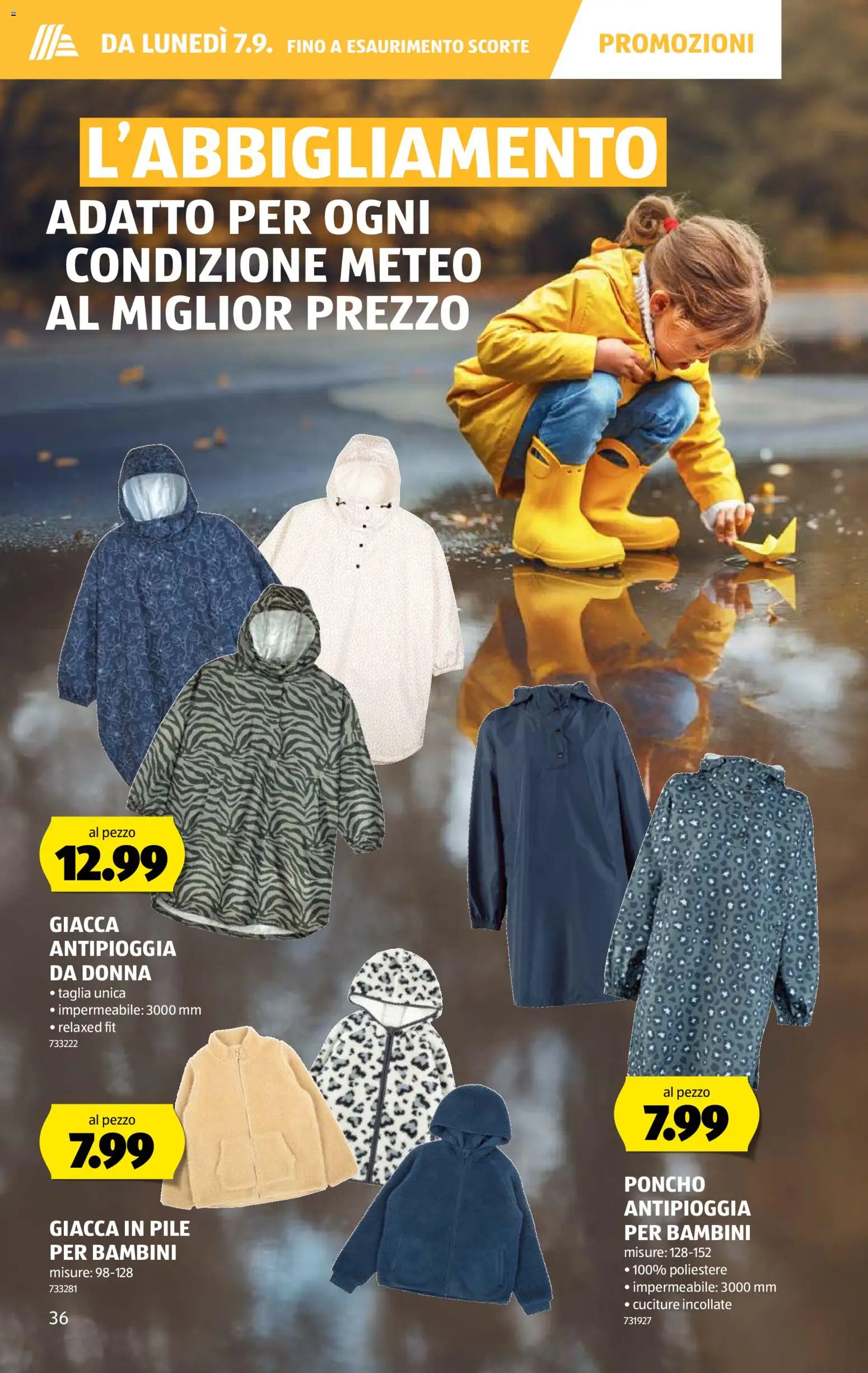 Aldi aktionen IT – gültig ab 03.09.2026 | Seite: 36 | Produkte: Poncho