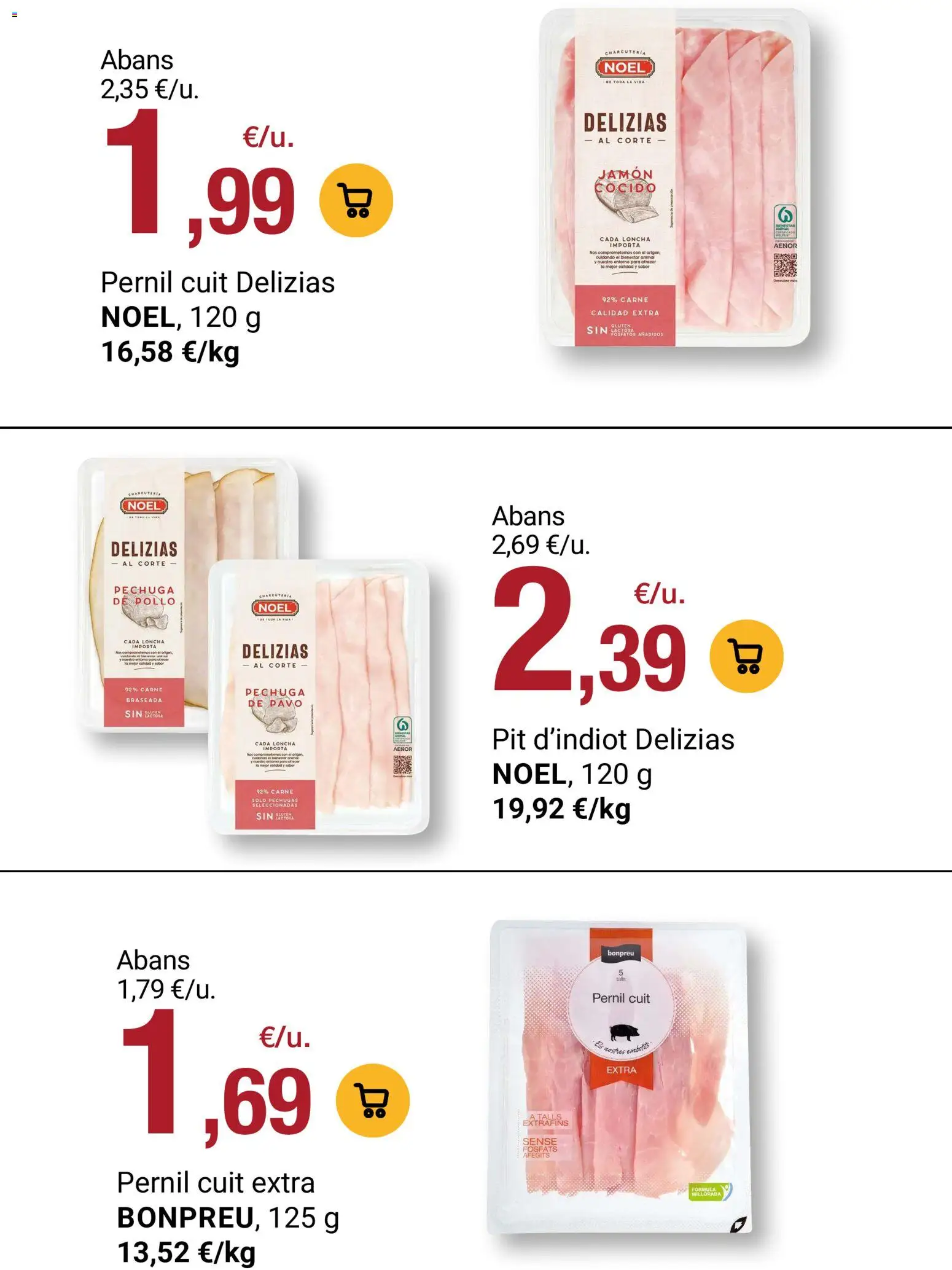 Bonpreu folleto │ válido desde el 29/09/2026 | Página: 72 | Productos: Jamón, Jamón cocido, Carne, Pavo