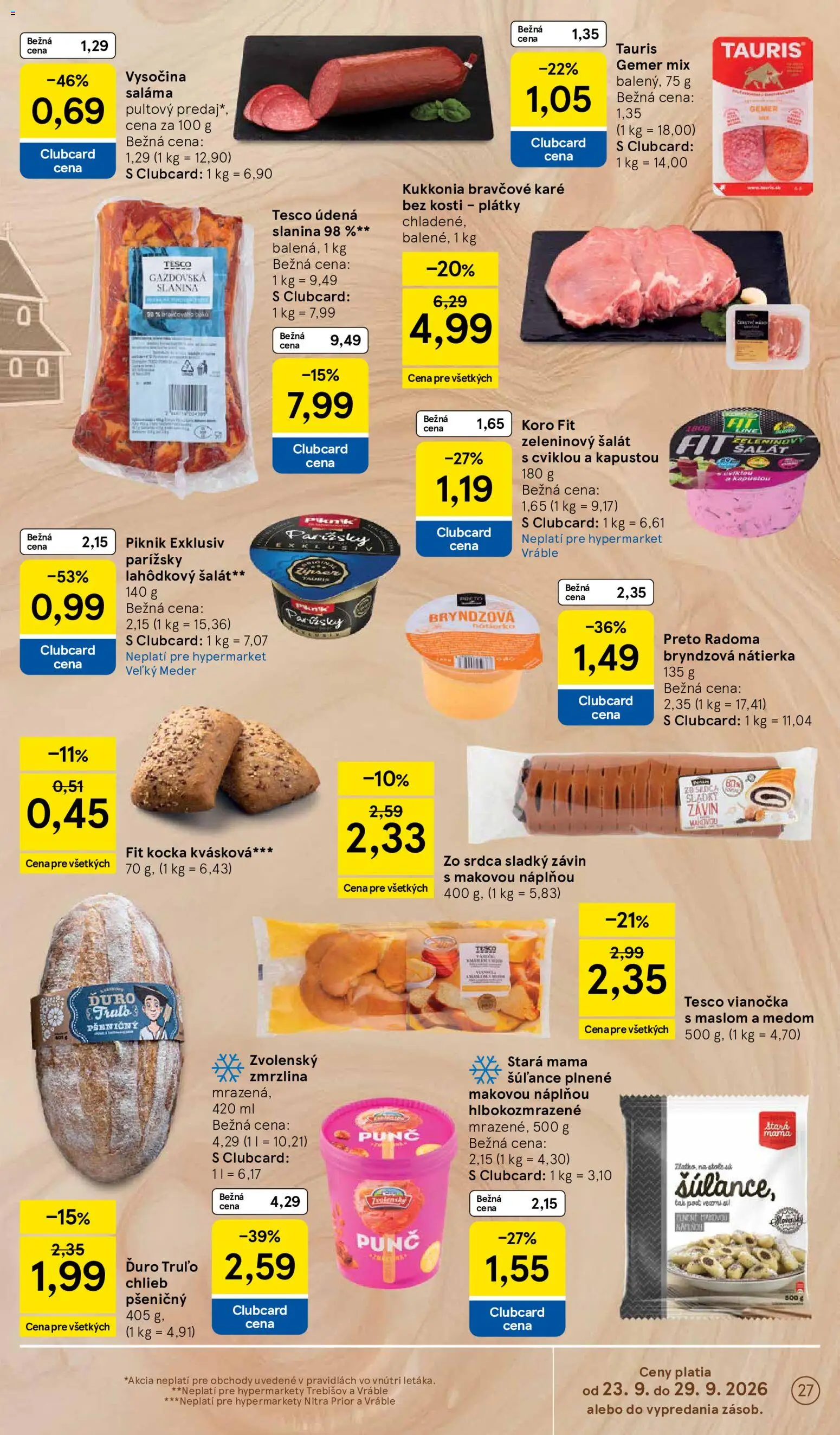 Nové Tesco akcie – leták je platný od 23.09.2026 | Strana: 27