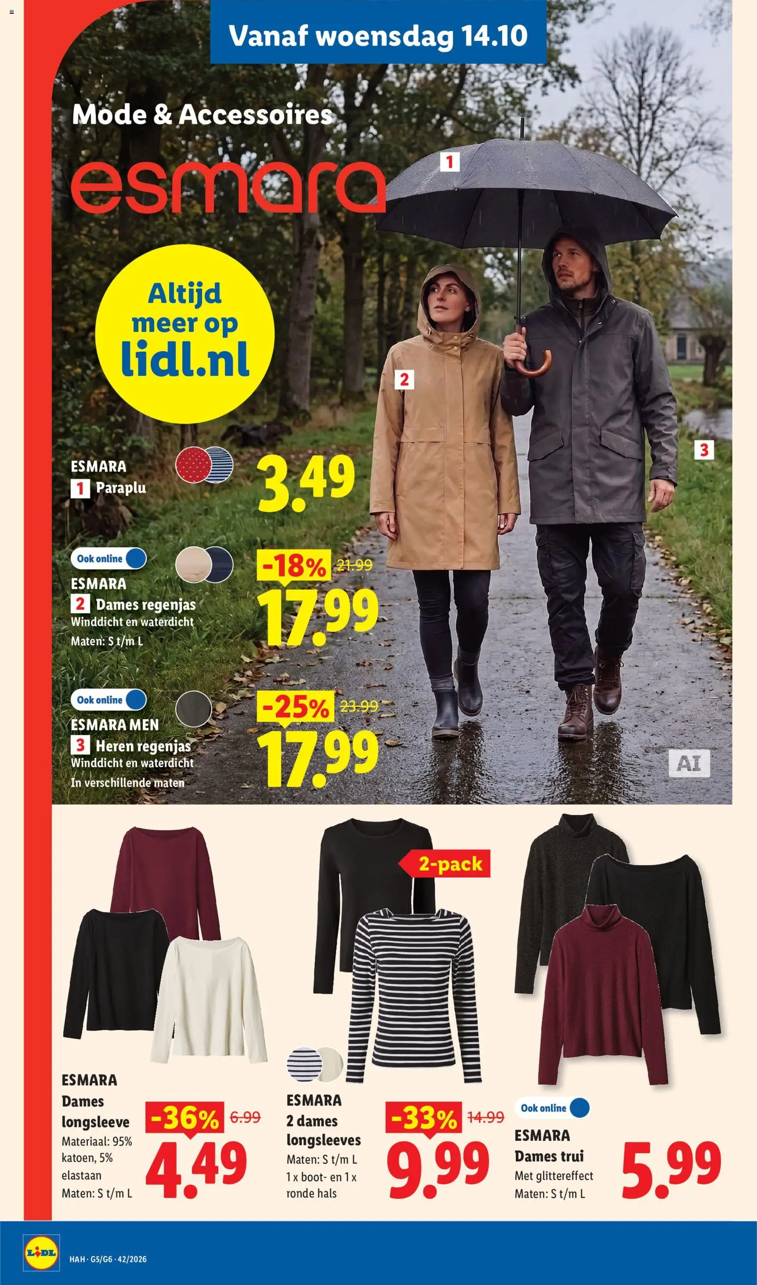 {H1} | Pagina: 39 | Producten: Regenjas, Shirt, Boot, Sweater