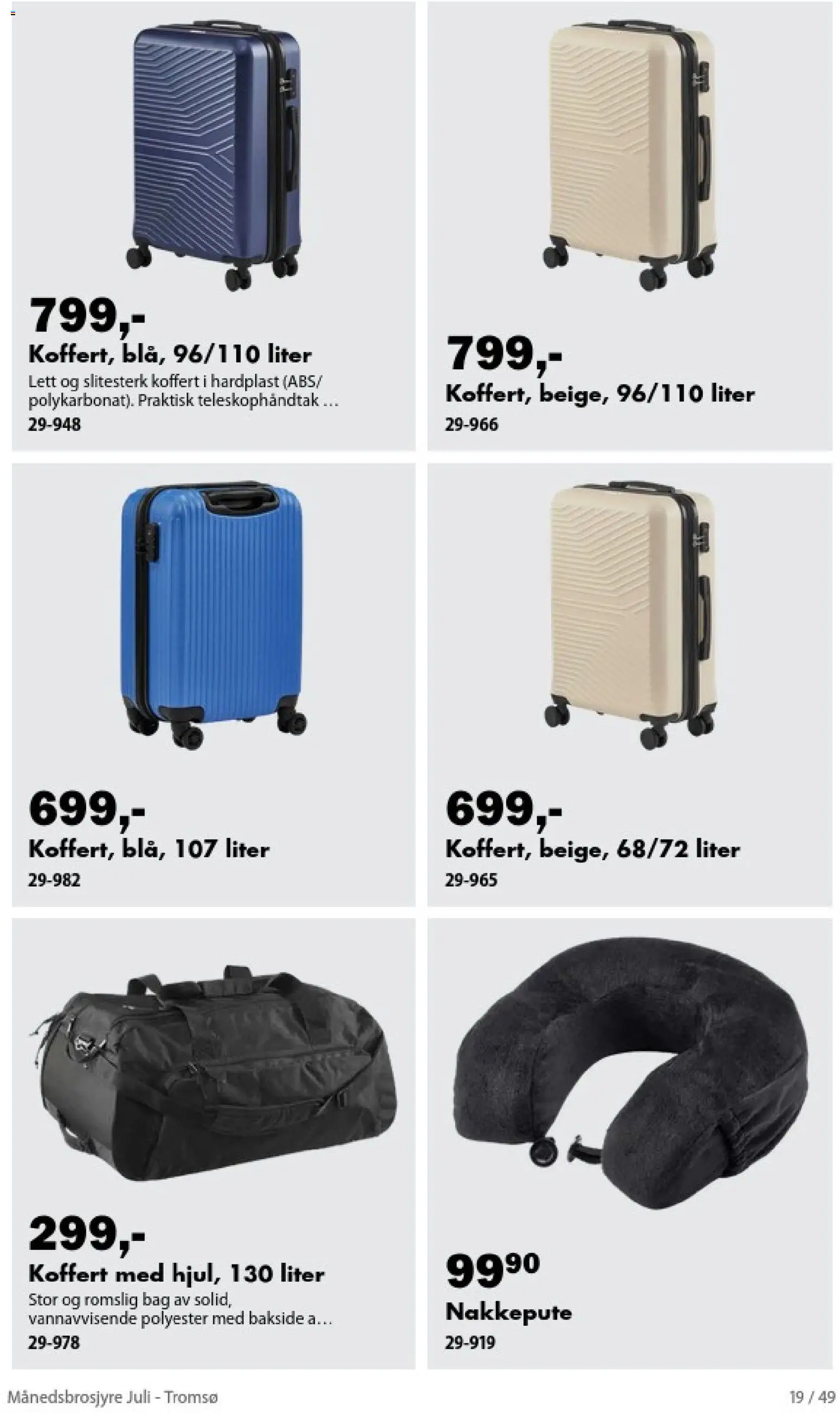 {H1} | Side: 19 | Produkter: Bag, Koffert