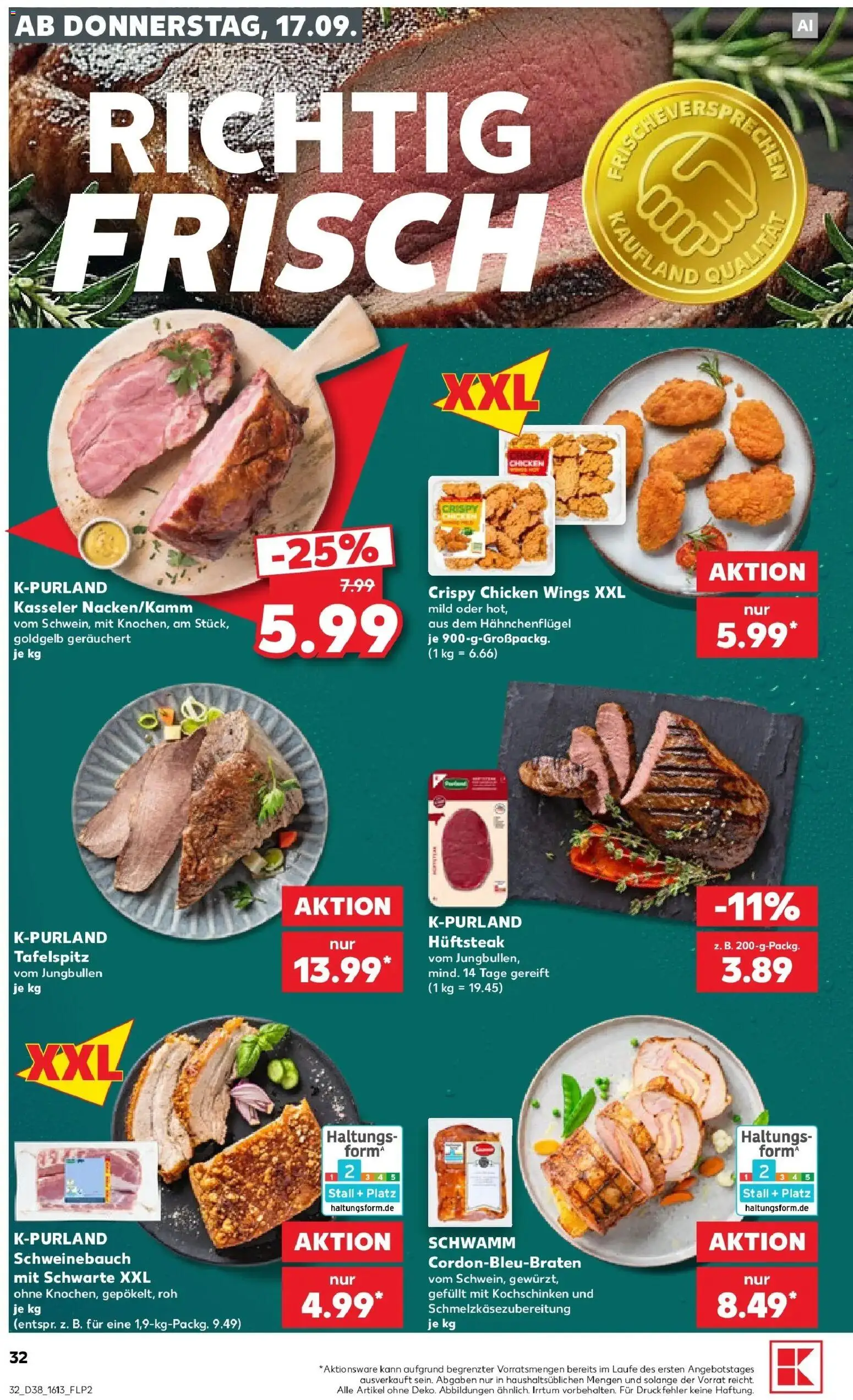 Prospekt Kaufland ab 14.09.2026 » Angebote Online zum Blättern | Seite: 44 | Produkte: Tafelspitz, Schweinebauch