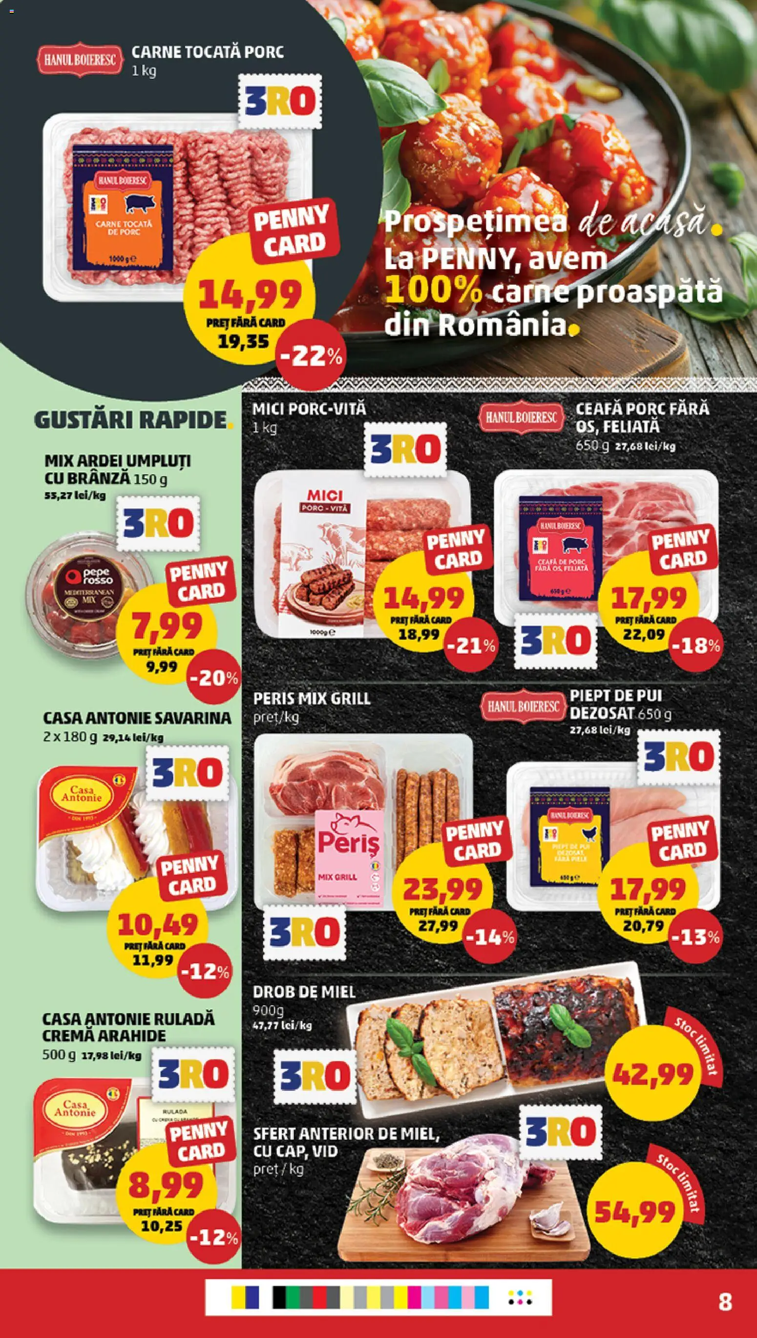 Noul catalog PENNY – valabil de la 08.04.2026 | Pagină: 8 | Produse: Hacıyatmaz Kedi Oyuncağı, Ardei, Brânză, Cremă