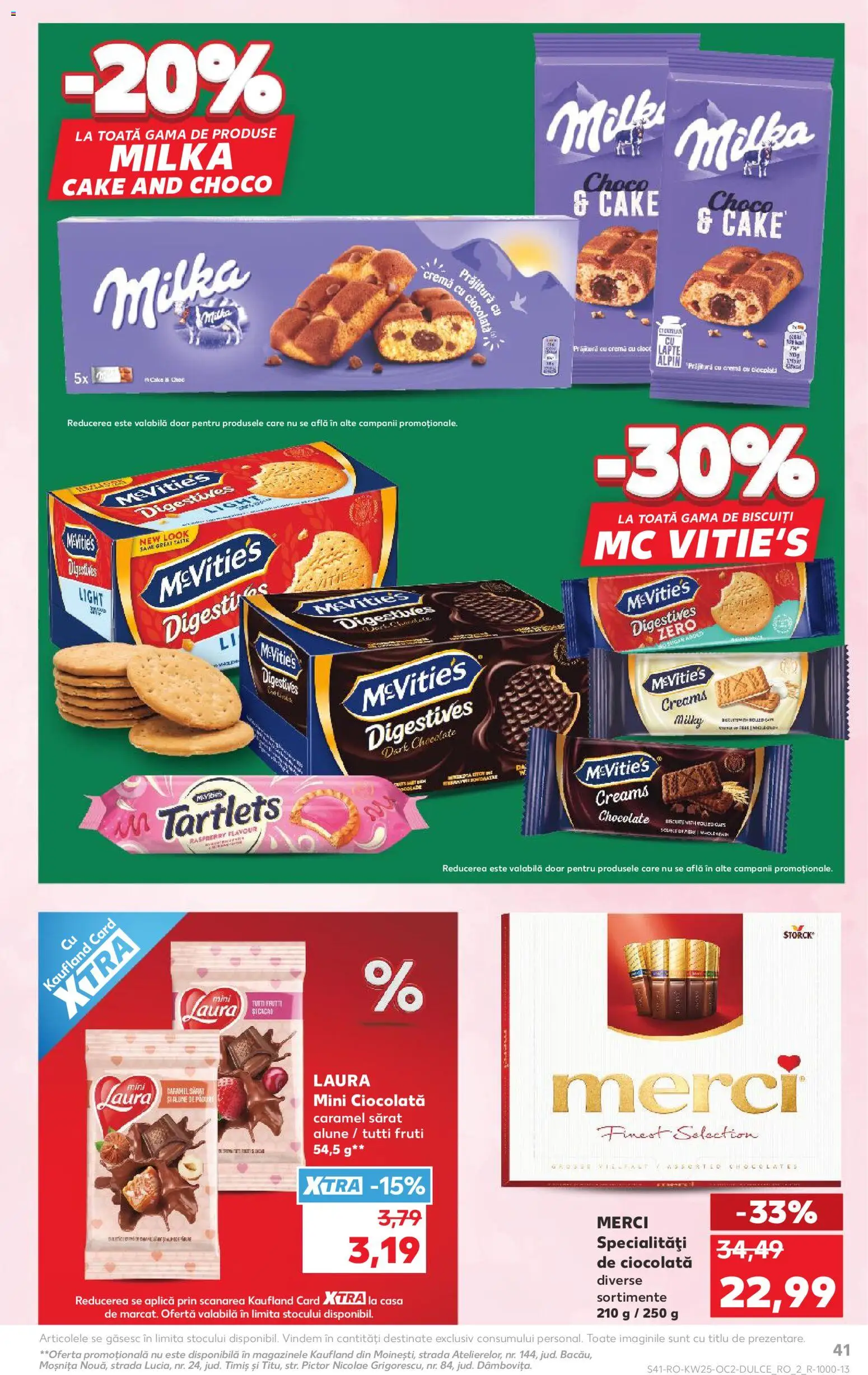 Noul catalog Kaufland – valabil de la 17.06.2026 | Pagină: 41 | Produse: Prăjitură, Alune, Cremă, Ciocolată