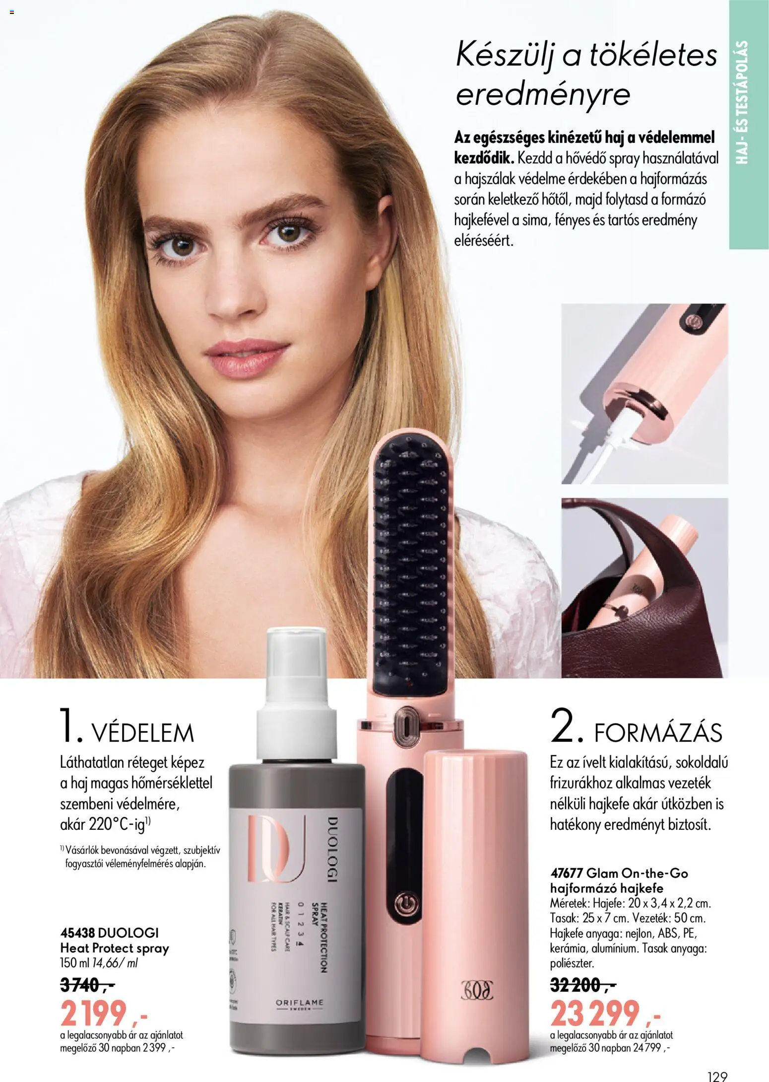 Oriflame akciós ujság - amely érvényes a következő dátumtól: 17.06.2026 | Oldal: 129 | Termékek: Hajformázó