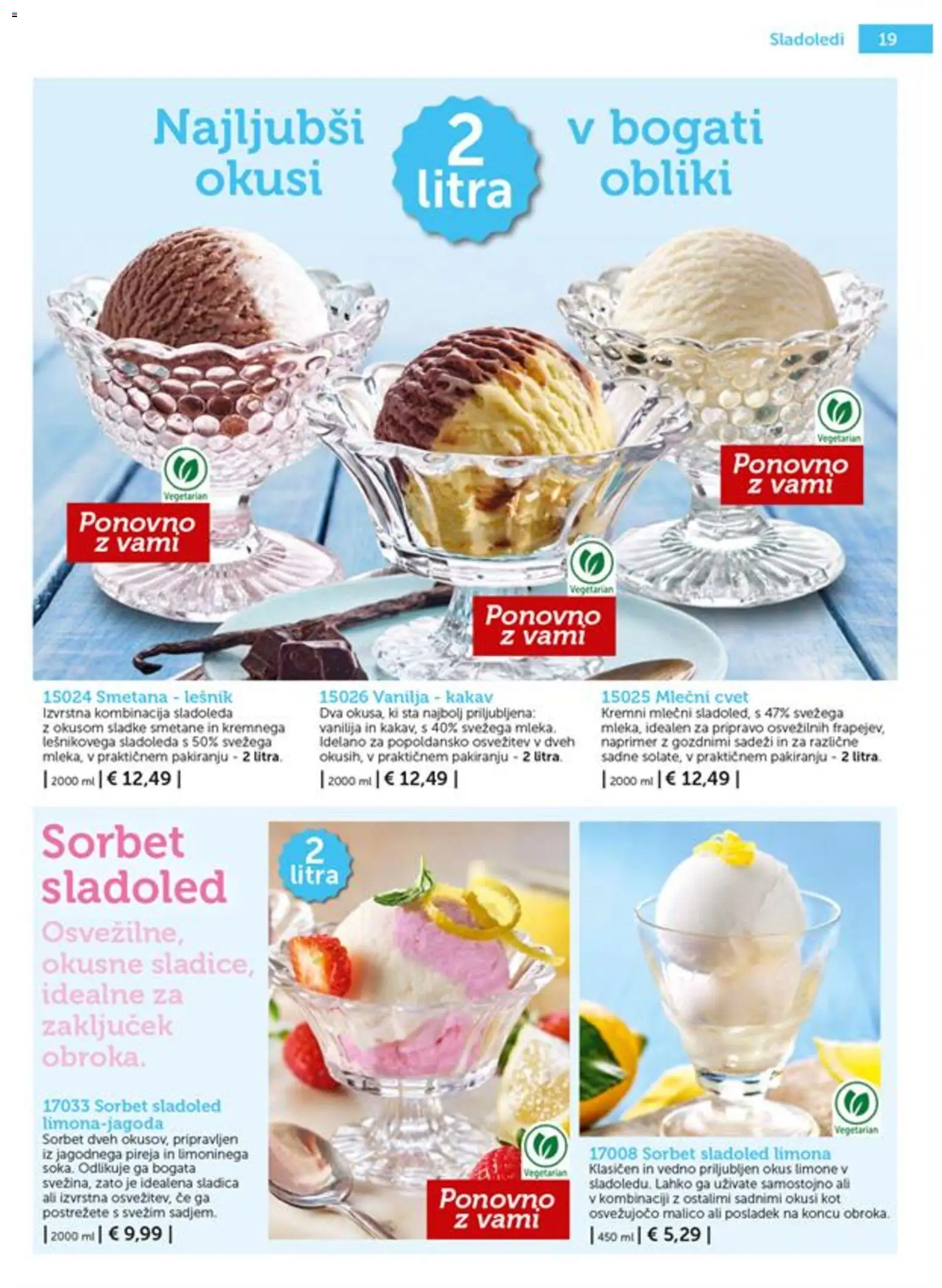 Novi Bofrost katalog ponudbe – veljaven od 01.07.2026 | Stran: 19 | Izdelki: Kakav, Smetana, Sladoled, Limona