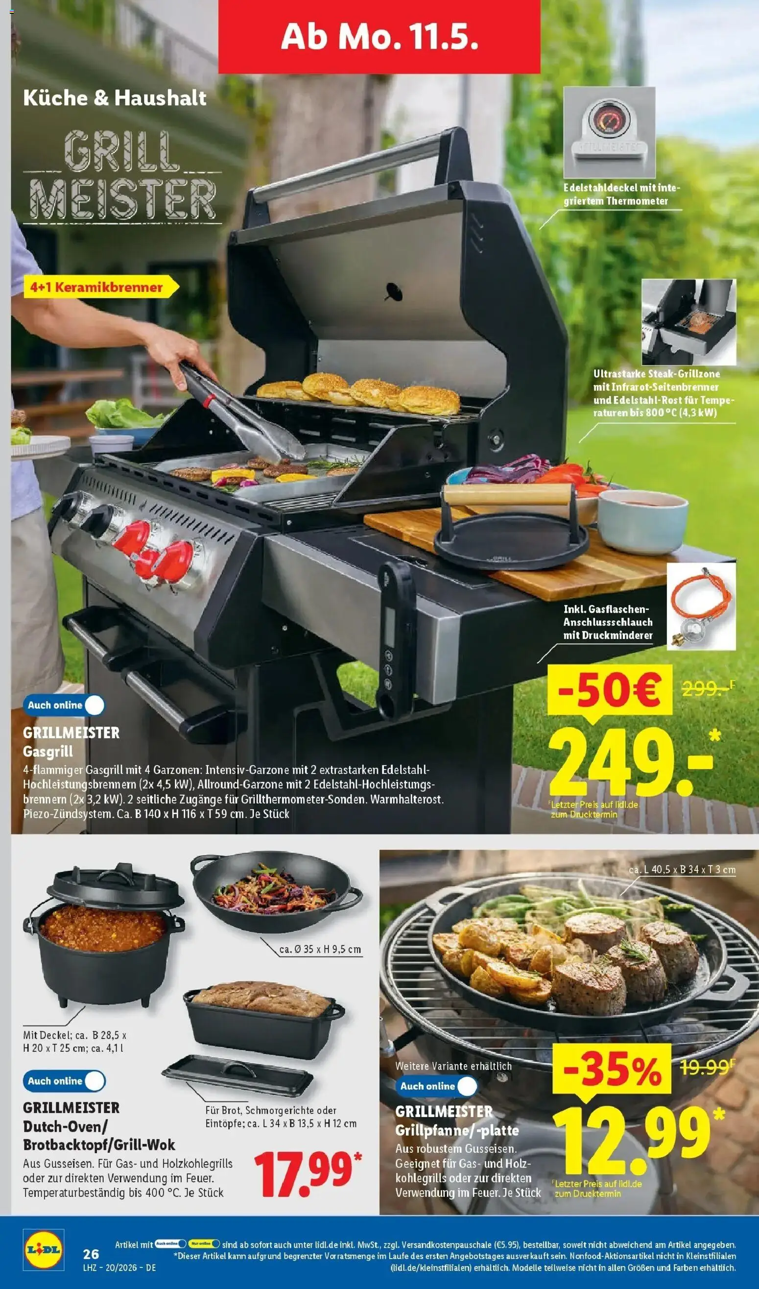 Lidl Prospekt Wahlstedt – gültig ab 11.05.2026 | Seite: 46 | Produkte: Grill, Thermometer, Küche