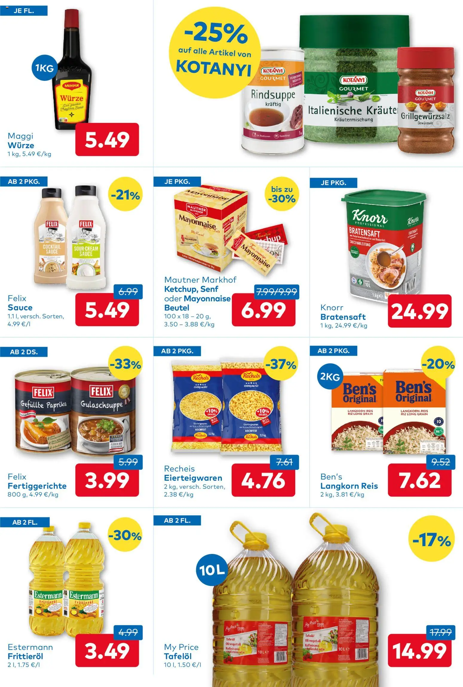 T&G Flugblatt gültig ab 02.07.2026 | Seite: 5 | Produkte: Mayonnaise, Fertiggerichte, Huile à frire, Reis