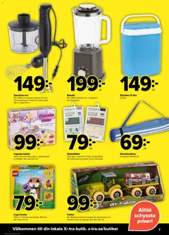 Coop X:-TRA erbjudanden - Förhandsvisning av reklamblad från butik Coop X:-TRA aktuell från 18.05.2026 | Sida: 7 | Produkter: Sladd, Set, Stavmixer, Blender