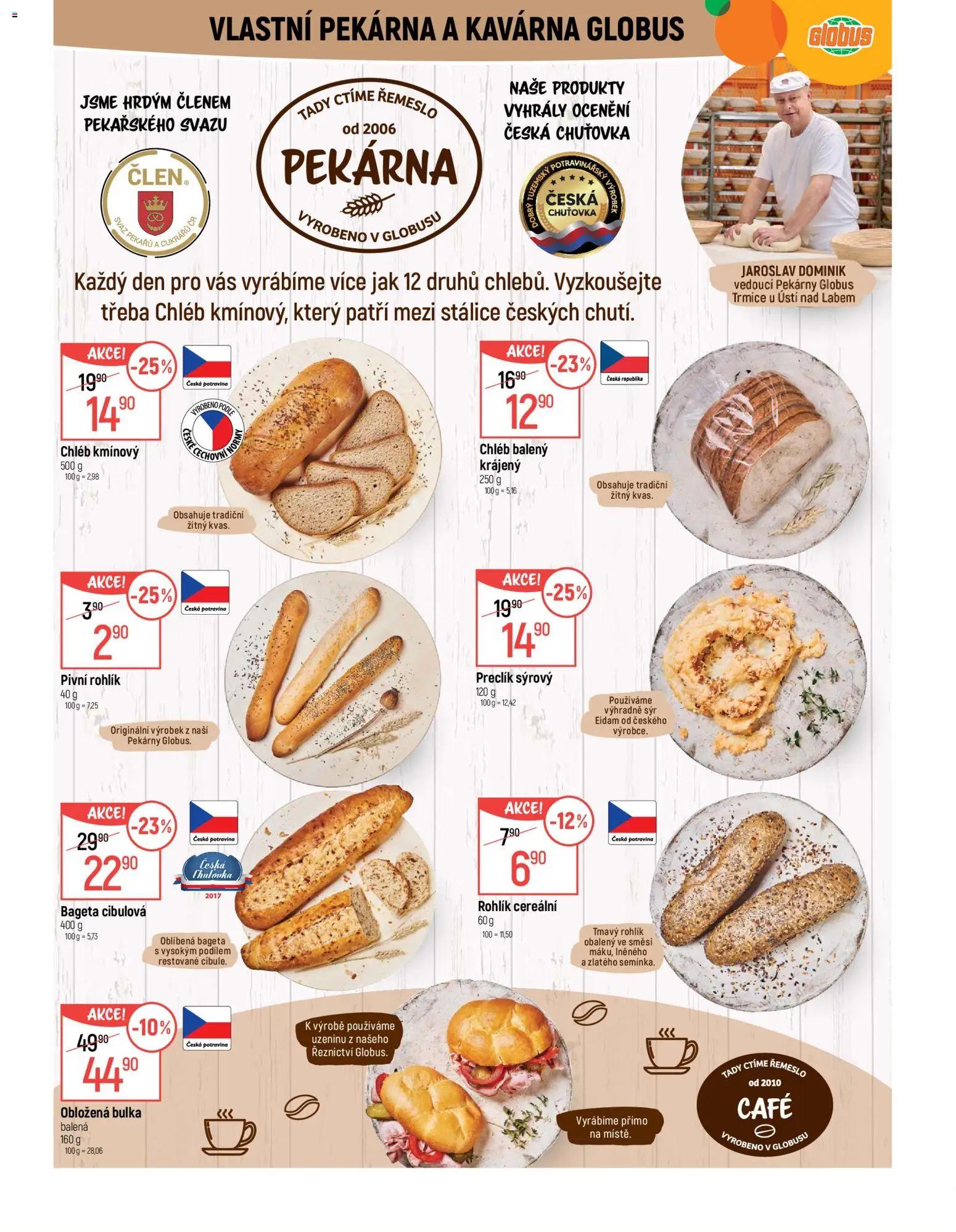 Globus leták - Trmice od 10.06.2026 | Strana: 4 | Produkty: Globus, Sýr, Chléb, Rohlík