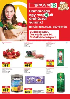 Spar Bp Örs vezér tere üzlet megújulás - amely érvényes a következő dátumtól: 18.06.2026