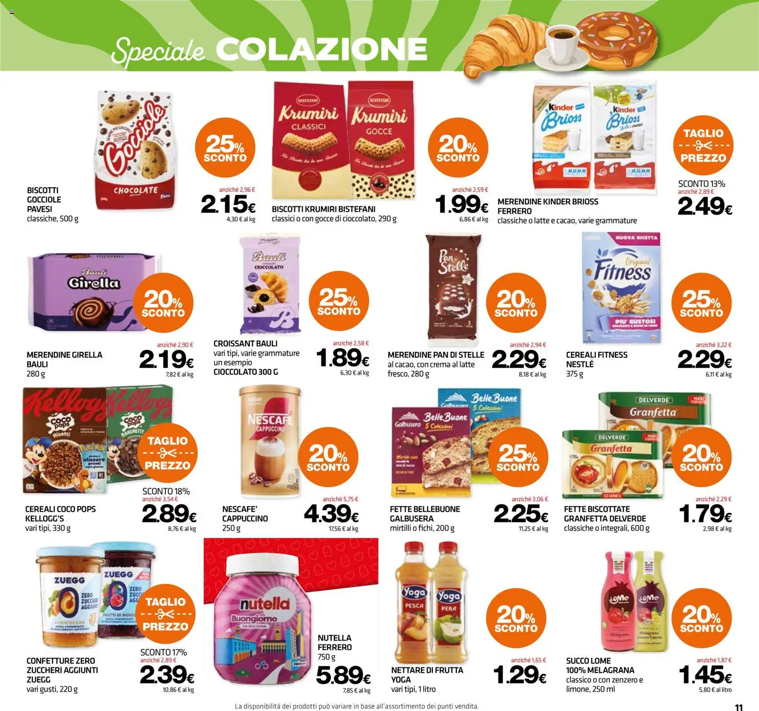 Volantino Superconti del 27/08/2026 | Pagina: 11 | Prodotti: Cioccolato, Pera, Mirtilli, Zenzero