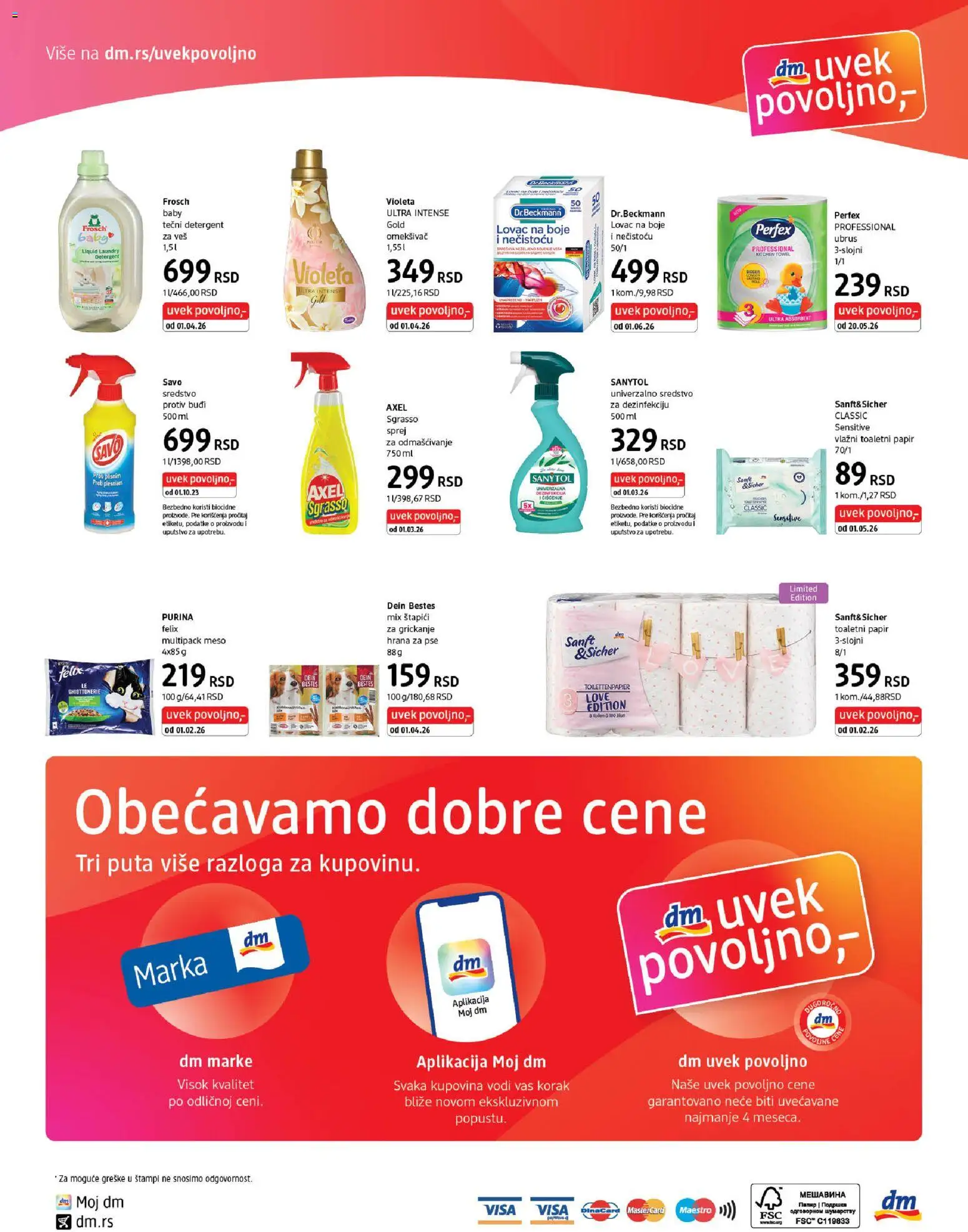 DM Drogerie katalog - važi od 16.05.2026 | Strana: 8 | Proizvode: Purina, Tečni deterdžent, Ubrus, Sanytol