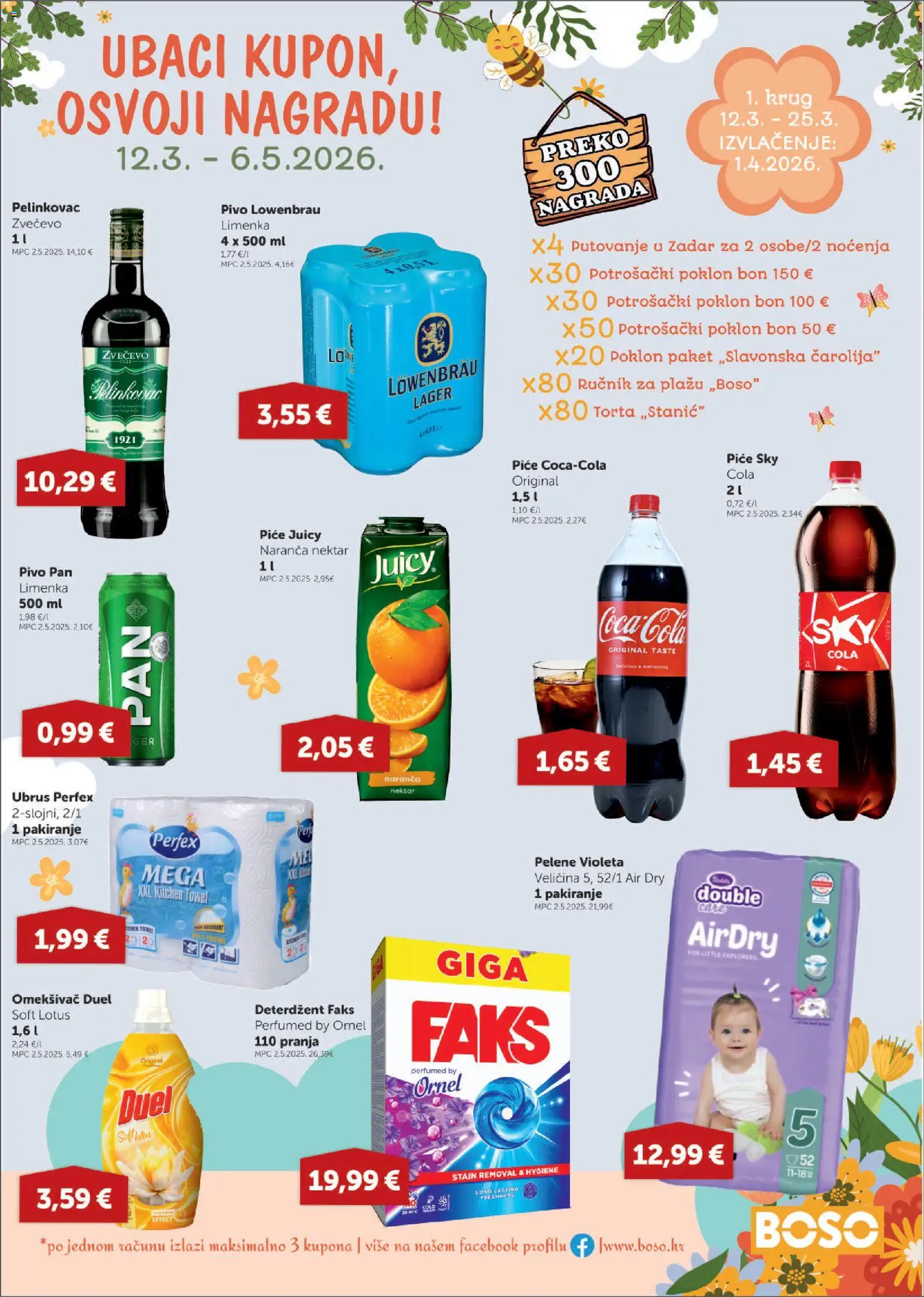 Boso katalog | vrijedi od 12.03.2026 | Stranica: 18 | Proizvodi: Pivo, Deterdžent, Pan, Torta
