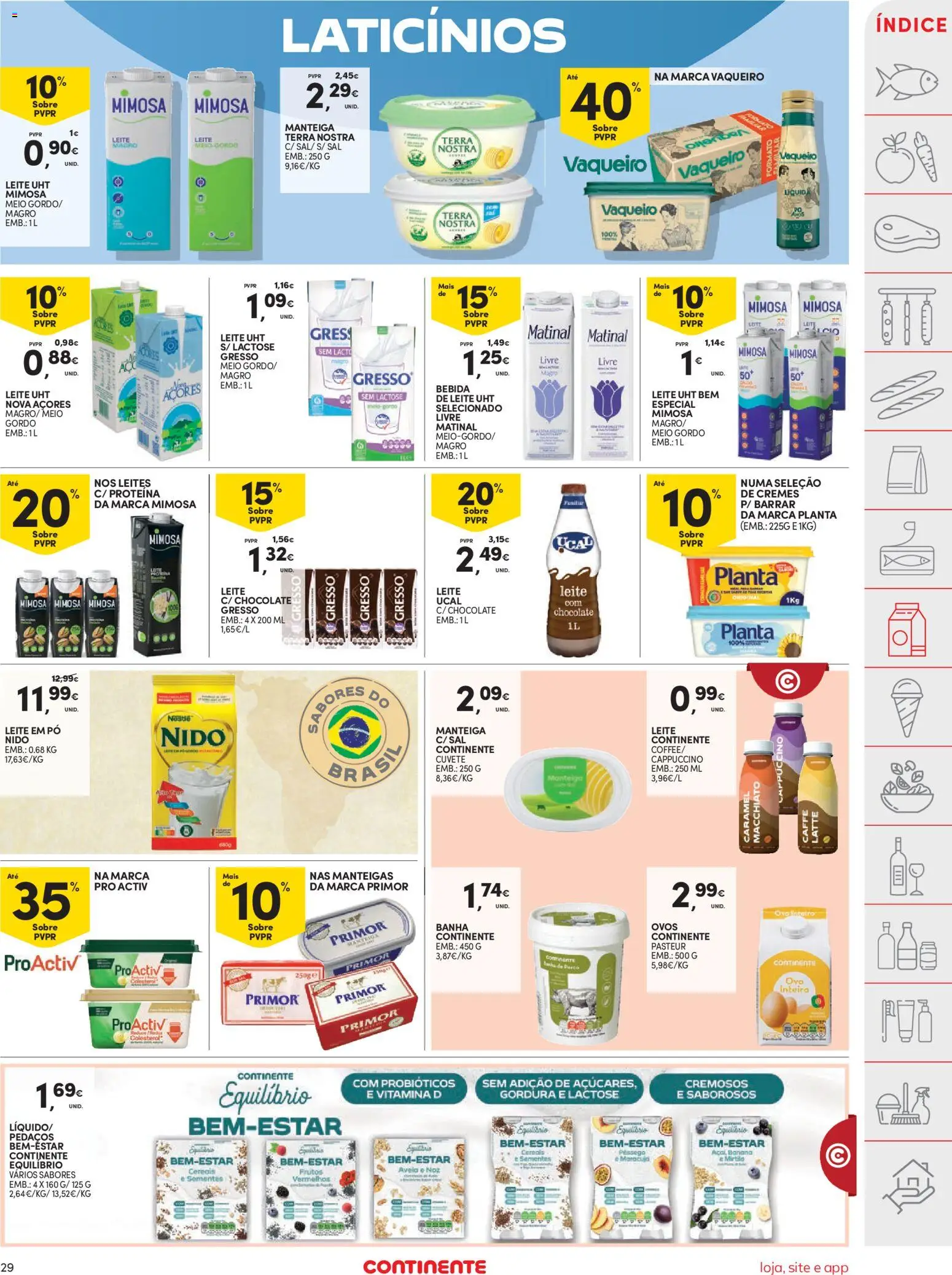 Continente folheto │ válido de 09.06.2026 | Página: 29 | Produtos: Pó, Probióticos, Leite em pó, Chocolate