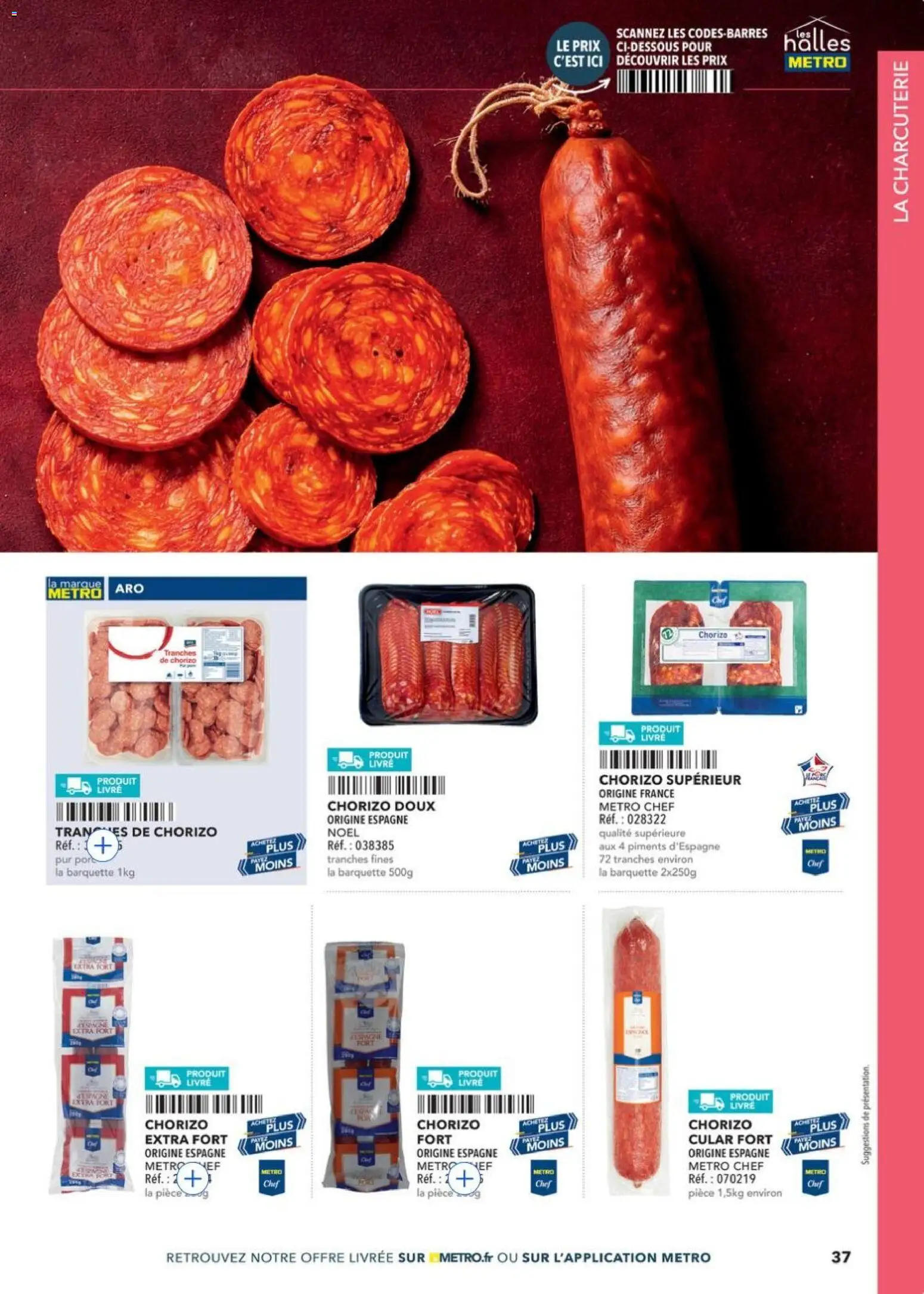 {H1} | Page: 37 | Produits: Chorizo, Livre