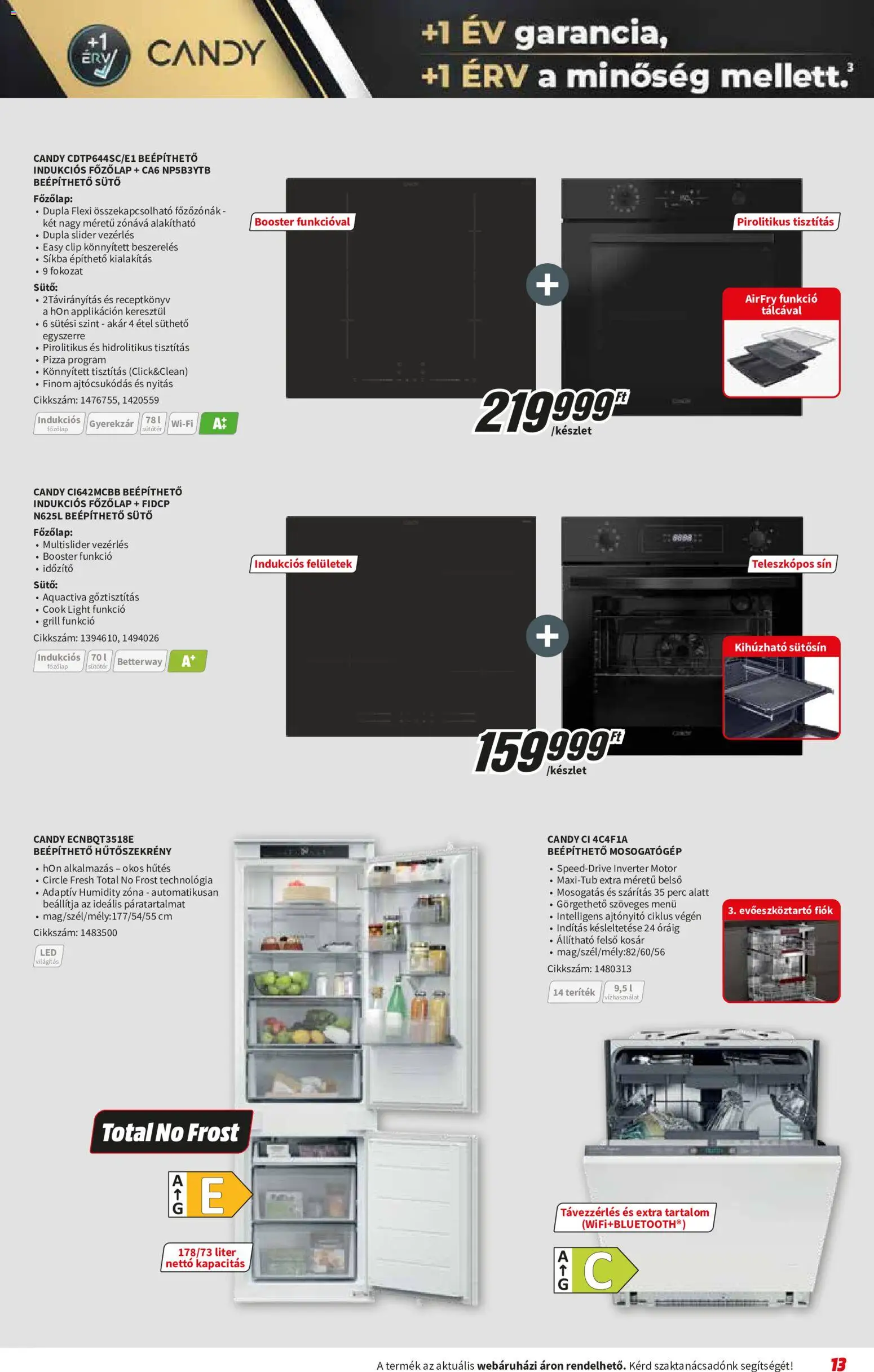 Media Markt akciós ujság - amely érvényes a következő dátumtól: 2026.09.02. | Oldal: 13 | Termékek: Sütő, Grill, Felső, Indukciós főzőlap