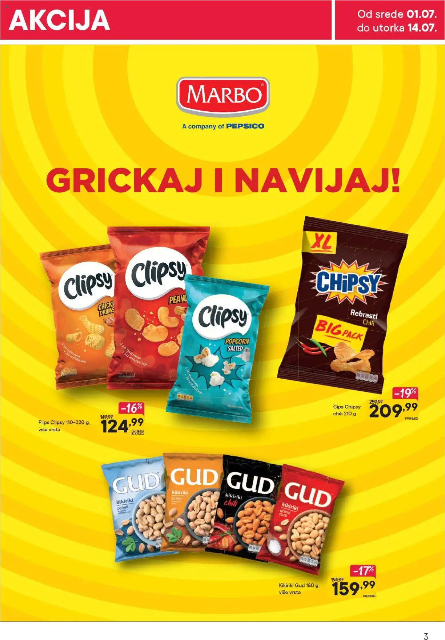 PerSu katalog - važi od 01.07.2026 | Strana: 3 | Proizvode: Čips, Kikiriki, Popcorn