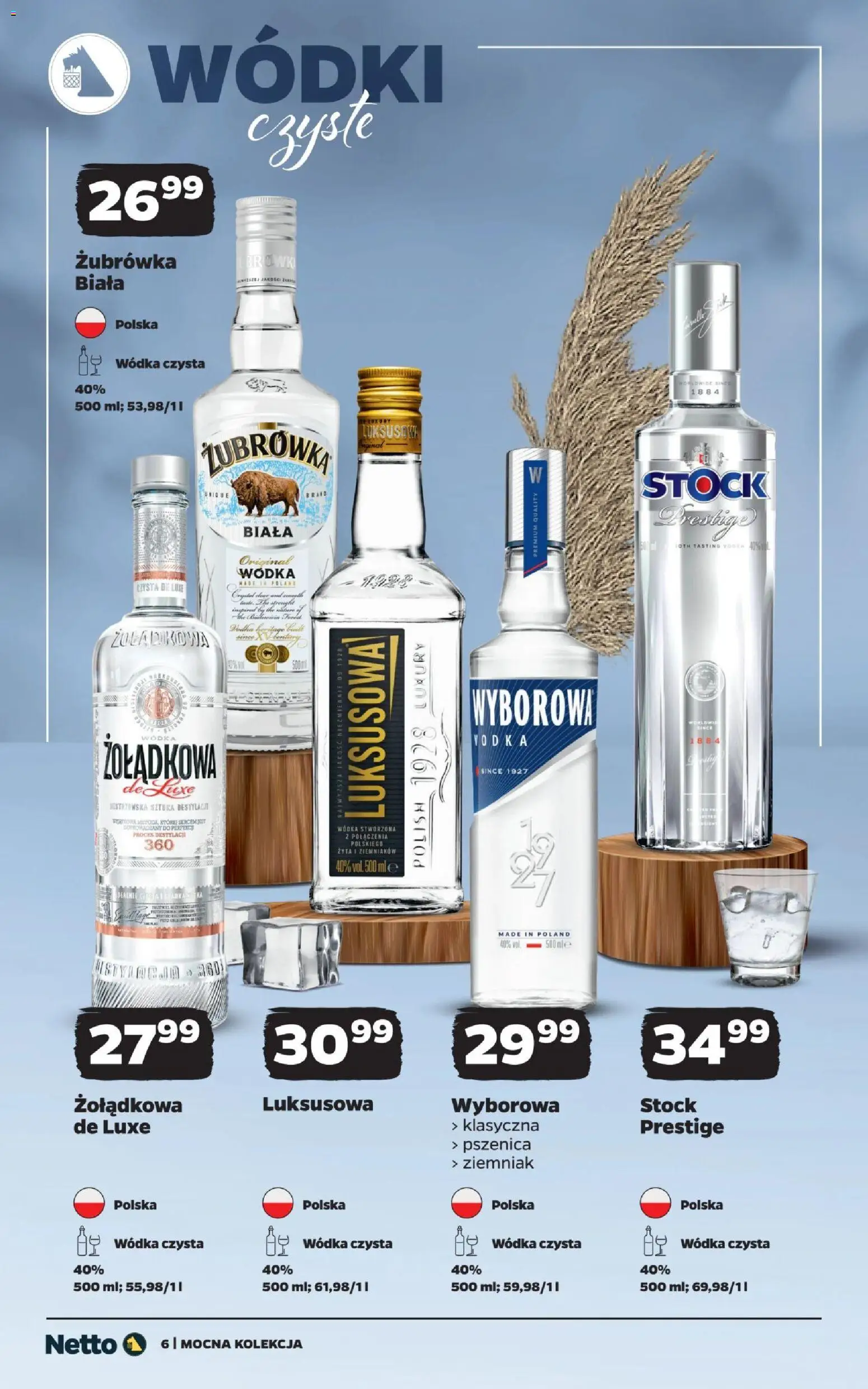 Netto gazetka - Mocne alkohole od 12.10.2026 | Strona: 6 | Produkty: Żubrówka, Vodka, Wódka