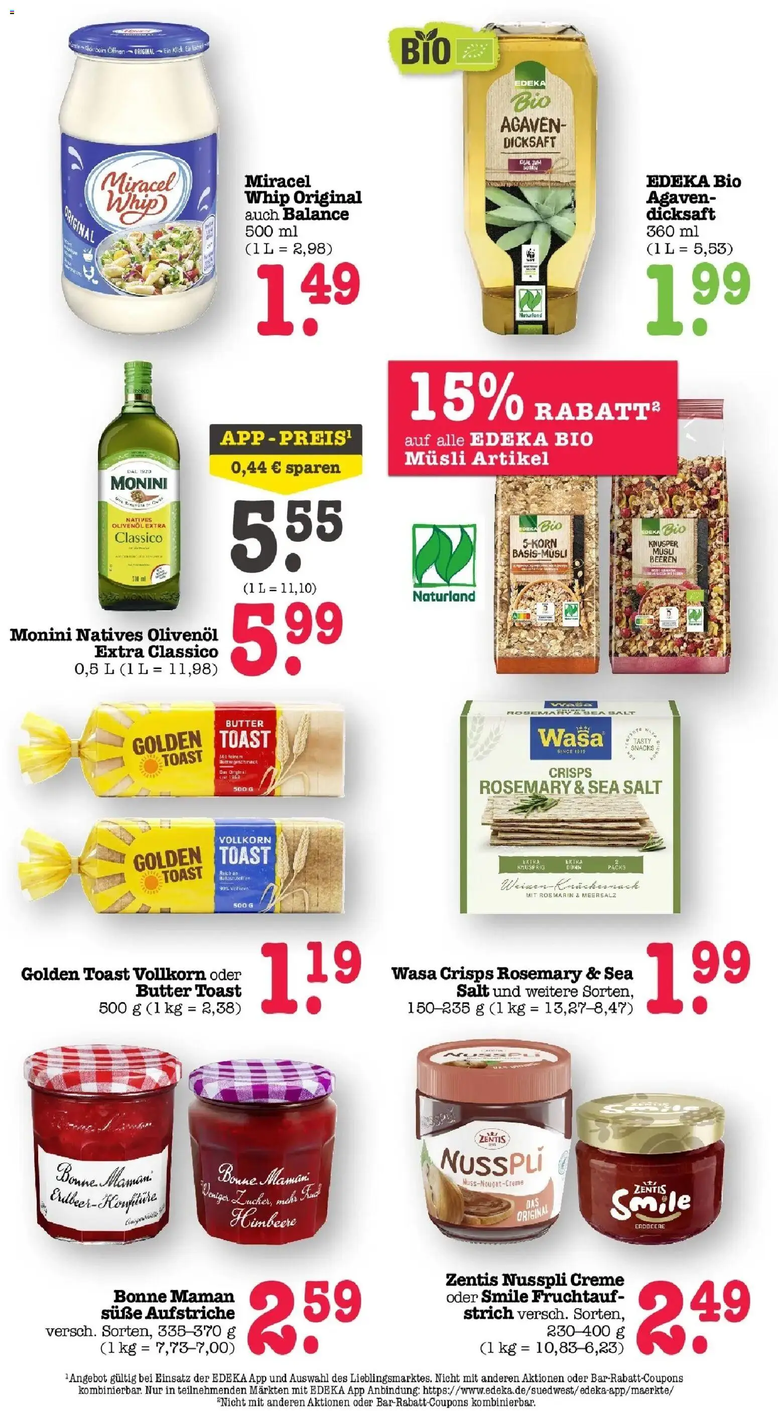 Marktkauf Prospekt Wörth Am Rhein (ab 07.09.2026) » Angebote online | Seite: 32 | Produkte: Musli, Toast, Creme, Zentis nusspli