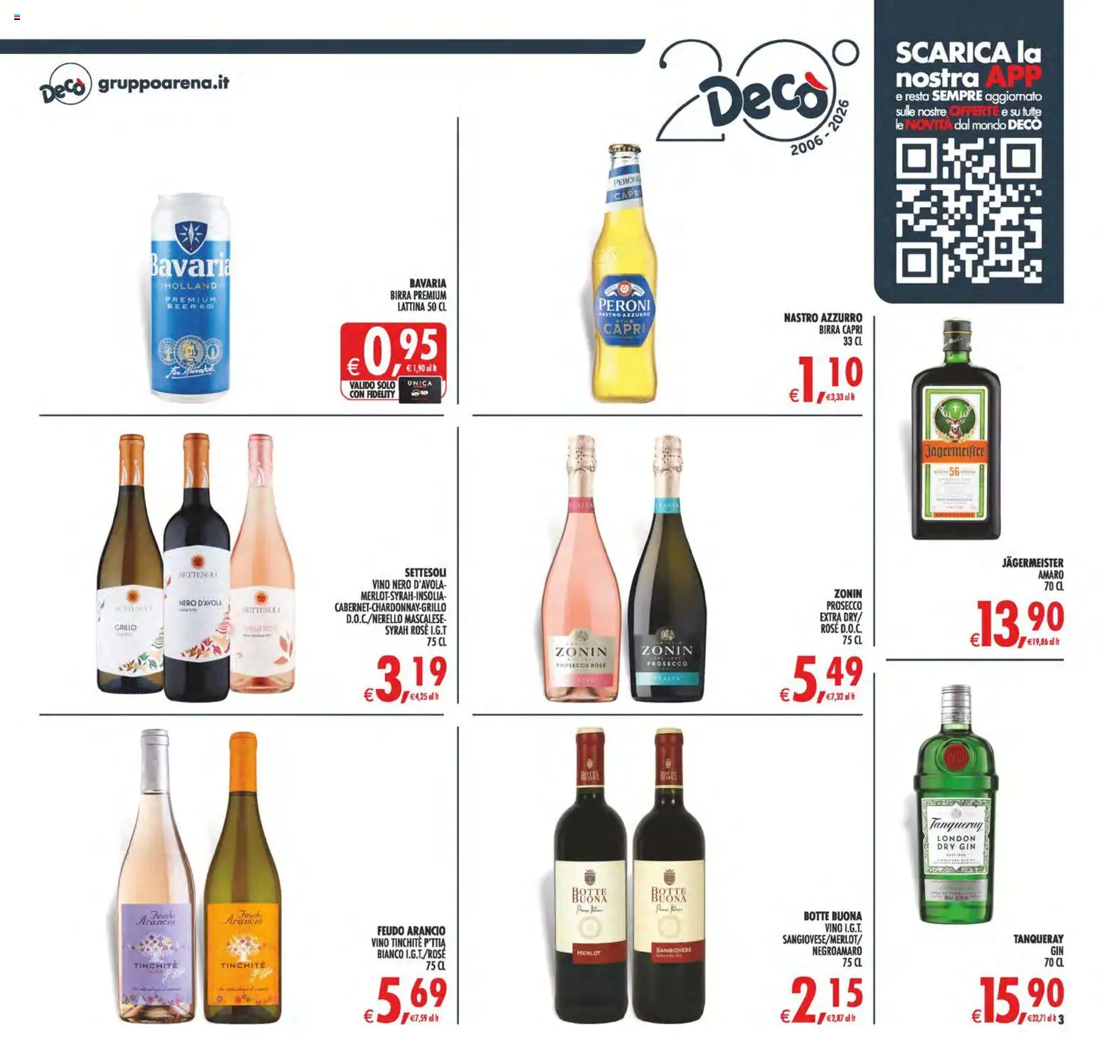 Volantino Decò del 29.05.2026 | Pagina: 3 | Prodotti: Birra, Prosecco, Arancia, Amaro