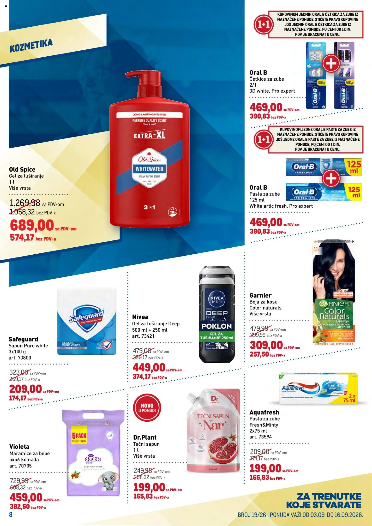 Metro katalog - važi od 03.09.2026 | Strana: 8 | Proizvode: Pasta, Sapun, Pasta za zube, Četkica za zube