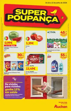 Pré-visualização Auchan folheto válido de 16/07/2026