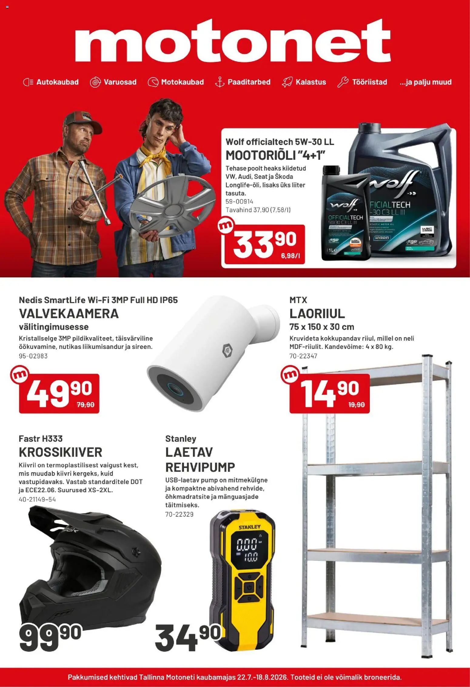 Motonet tarjoukset 22/07/2026 alkaen catalogue cover