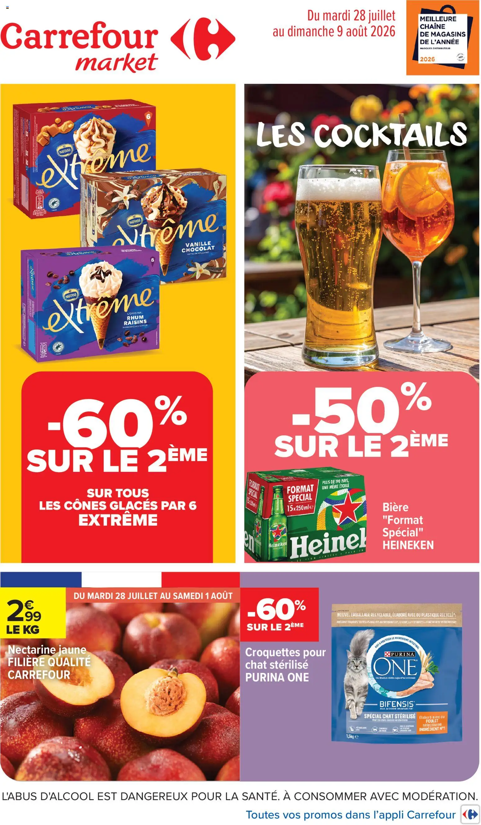 {H1} | Page: 1 | Produits: Glaces, Rhum, Bière, Heineken