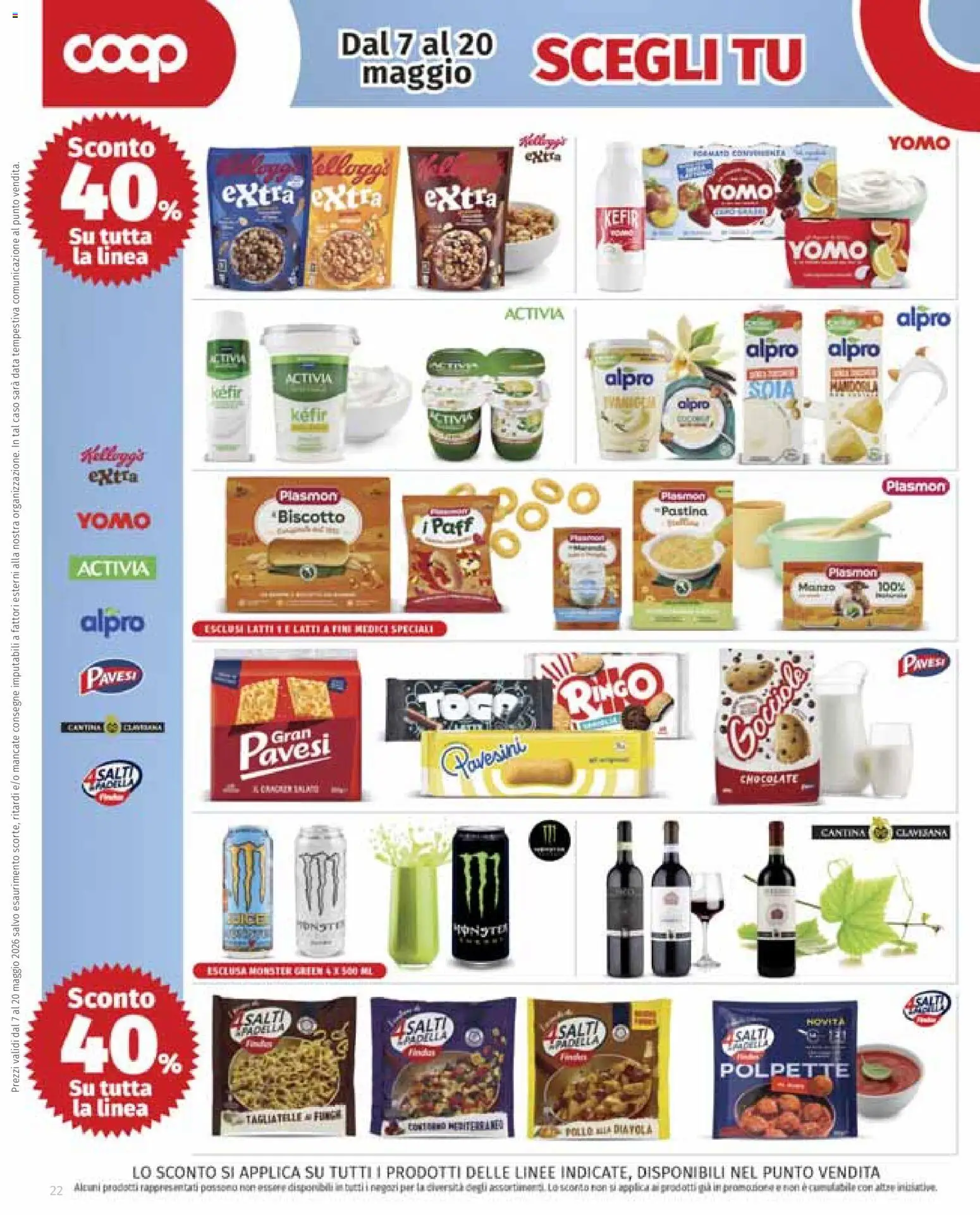 Volantino COOP del 30.04.2026 | Pagina: 22 | Prodotti: Pollo, Tè, Tagliatelle, Data