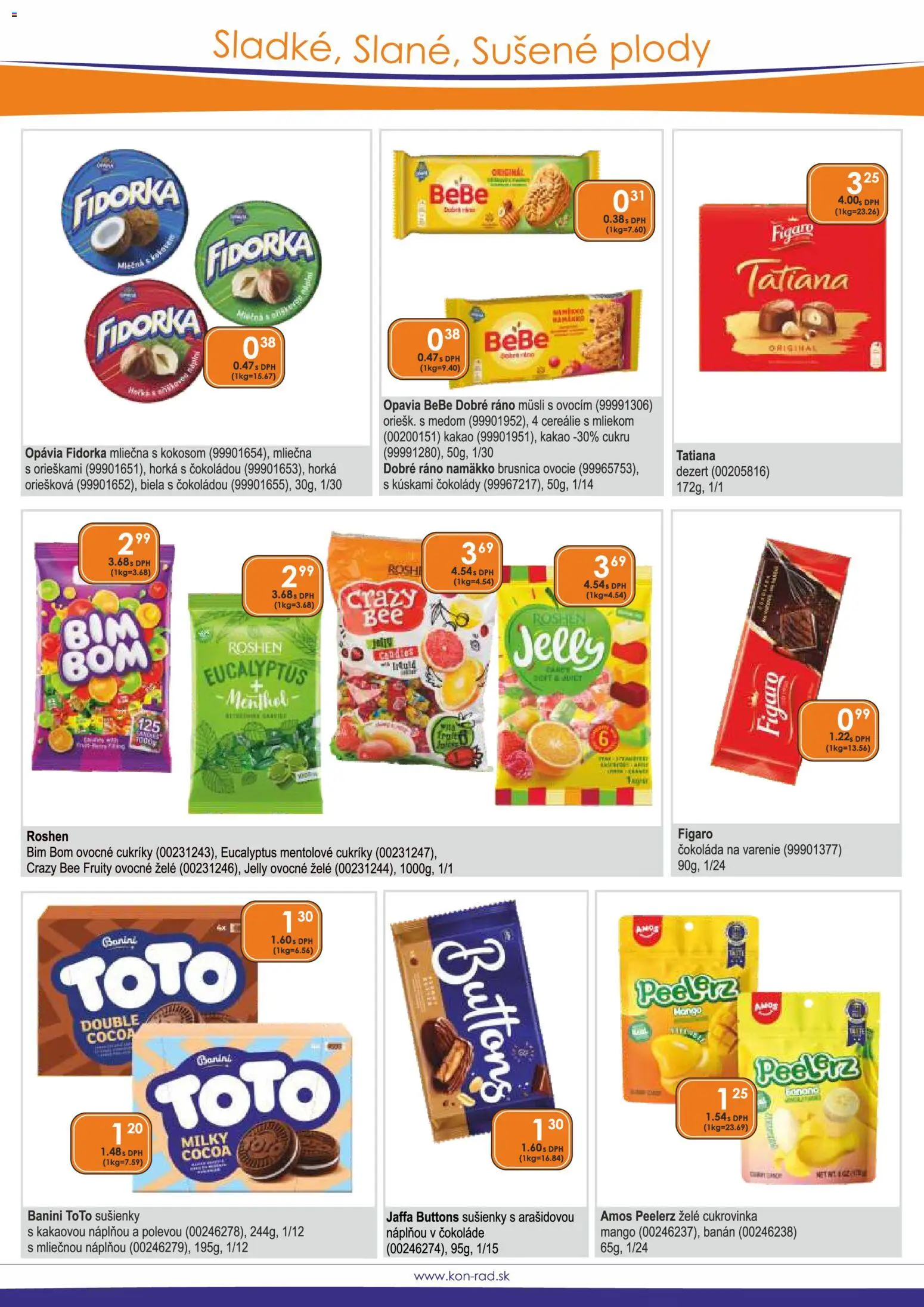 Nové KON - RAD akcie – leták je platný od 01.04.2026 | Strana: 32 | Produkty: BeBe Dobré ráno, Čokoláda, Cereálie, Kakao