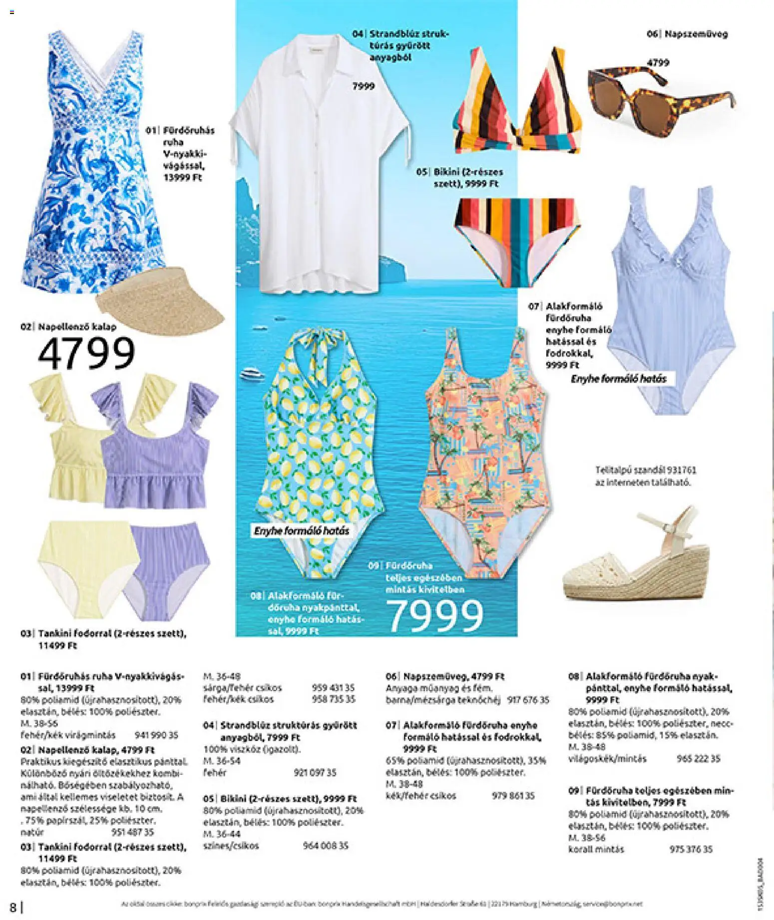 Bonprix akciós ujság - amely érvényes a következő dátumtól: 19.05.2026 | Oldal: 10 | Termékek: Bikini, Tankini, Ruha, Fürdőruha