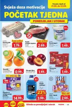 Domaća jaja, kavezni uzgoj M razred - Pregled kataloga iz trgovine Plodine, vrijedi od 16.09.2026 | Stranica: 43