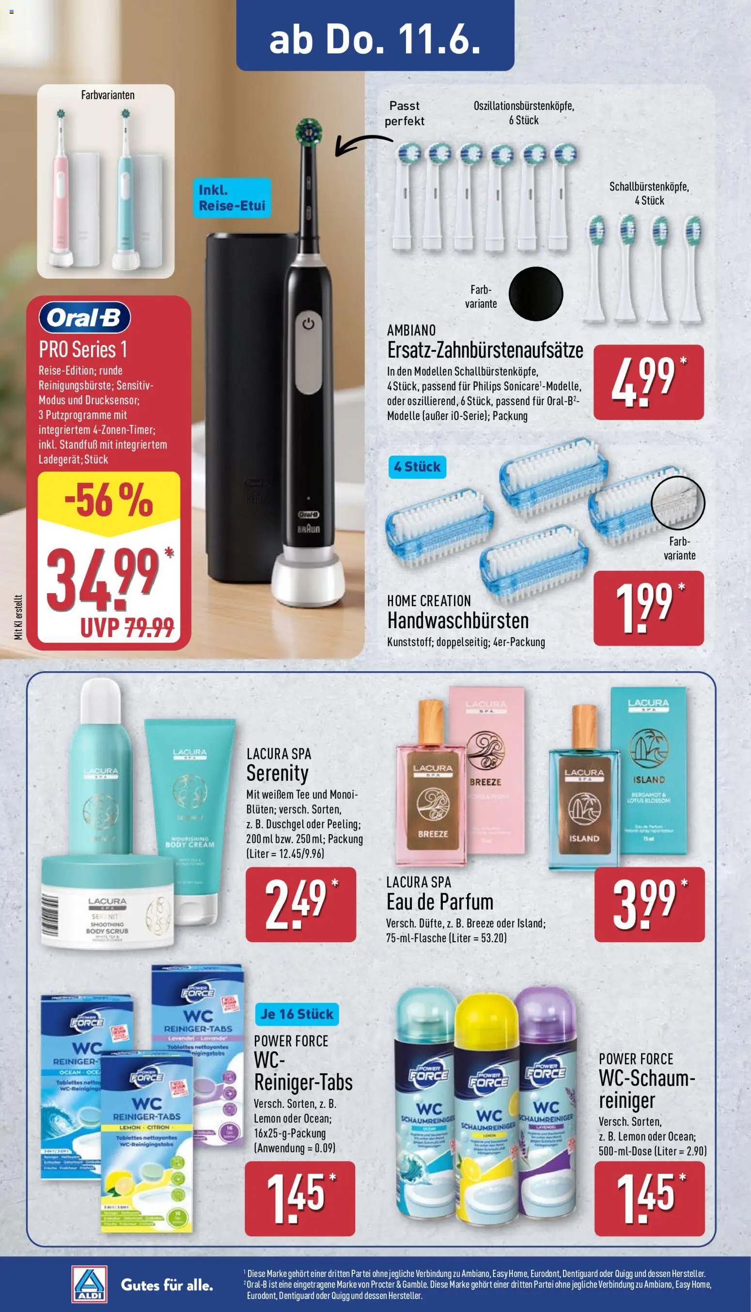 Aldi Ausblick – gültig ab 08.06.2026 | Seite: 8 | Produkte: Parfüm, Peeling, Tee, Home creation
