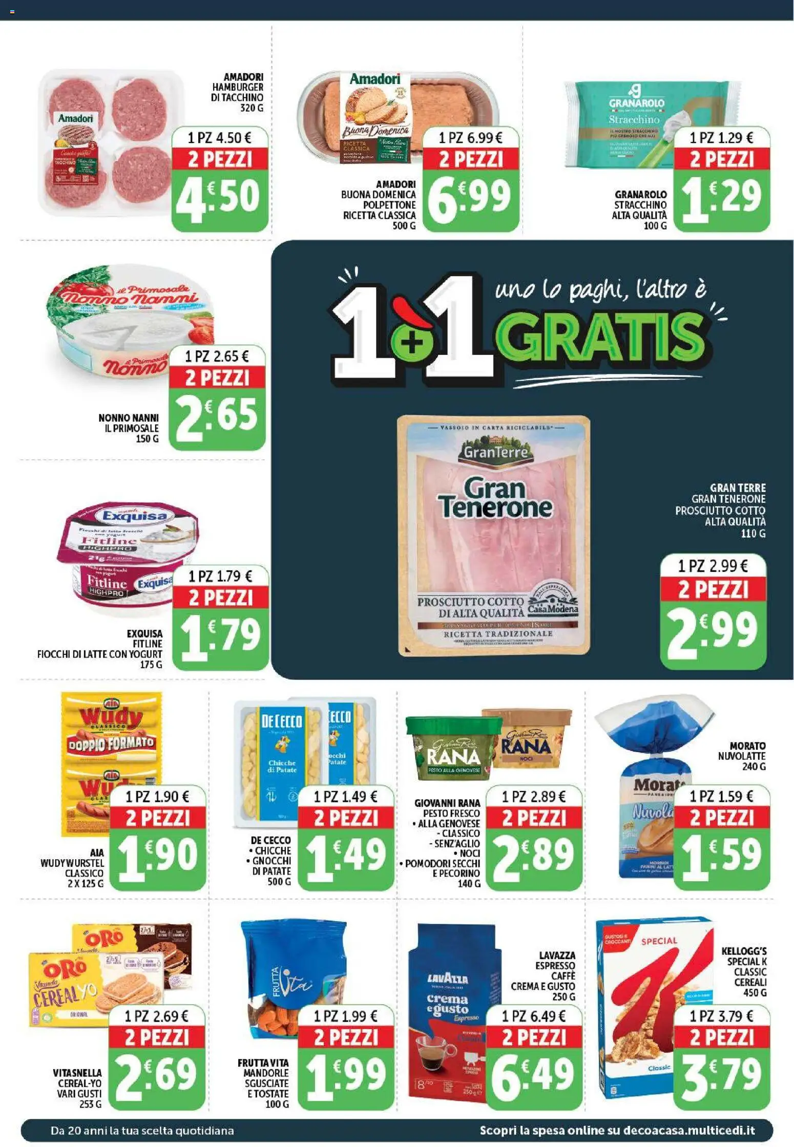 Volantino Decò del 21/07/2026 | Pagina: 2 | Prodotti: Yogurt, Patate, Tacchino, Lavazza