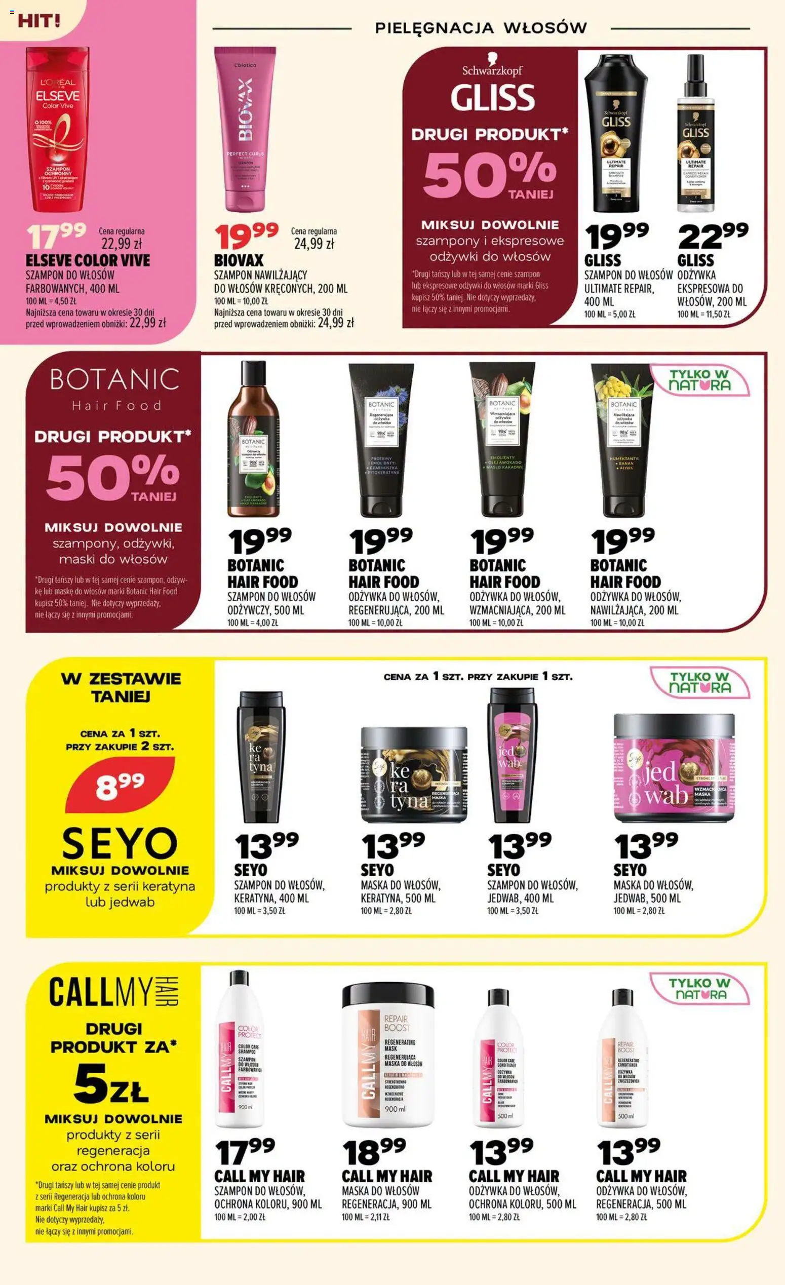 Drogerie Natura gazetka od 06.08.2026 | Strona: 14 | Produkty: Szampon do włosów, Masło, Szampon, Maski