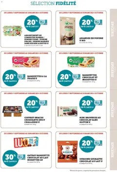 U Express - Prévisualisation de U Express - Ma sélection Carte U Septembre valide à partir de 07/09/2026 | Page: 9 | Produits: Noisettes, Brownies, Lait, Chocolat