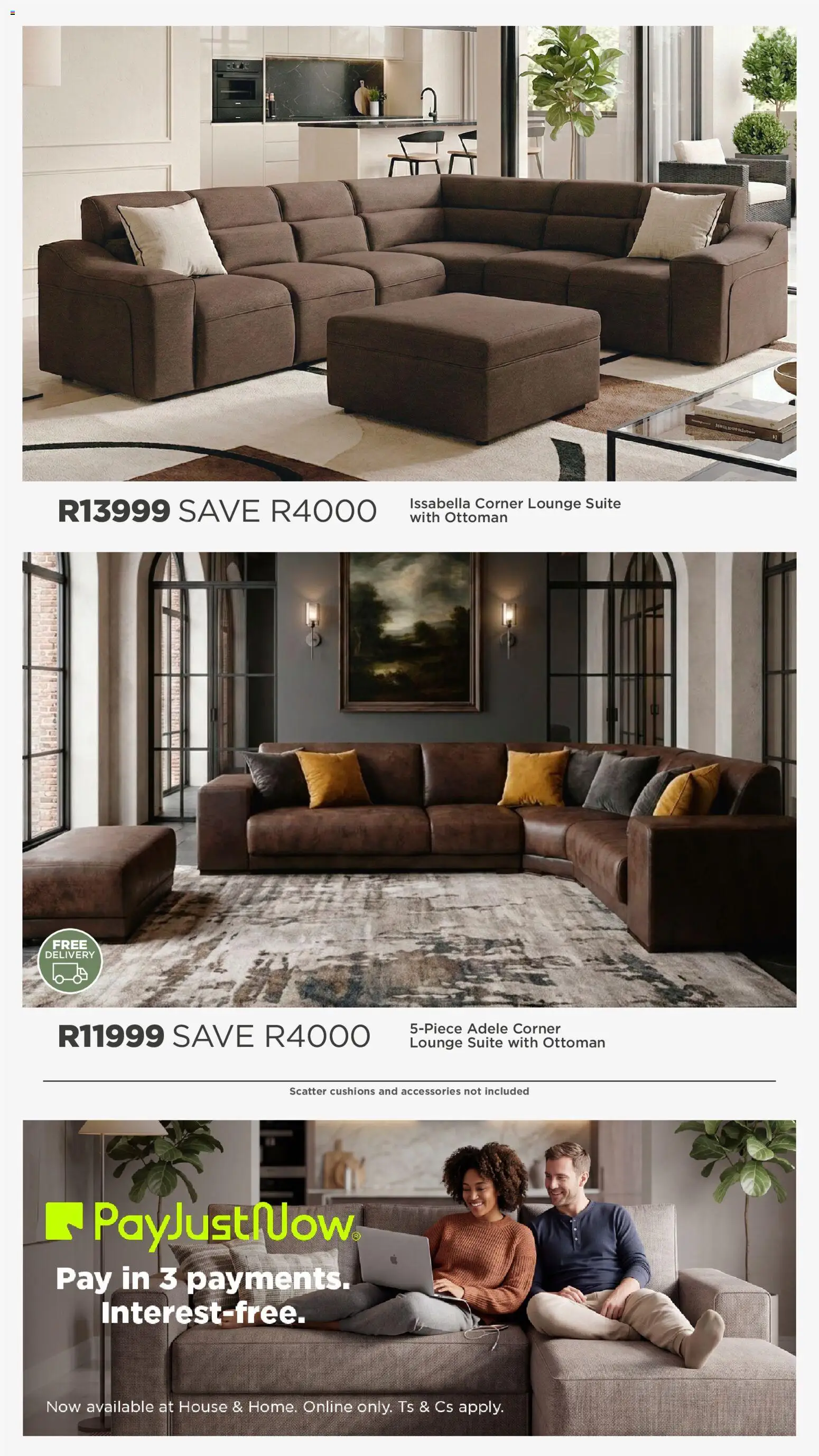 New House and Home catalogue – valid from 20/07/2026 | Page: 13 | Products: Lounge suite, Ottoman