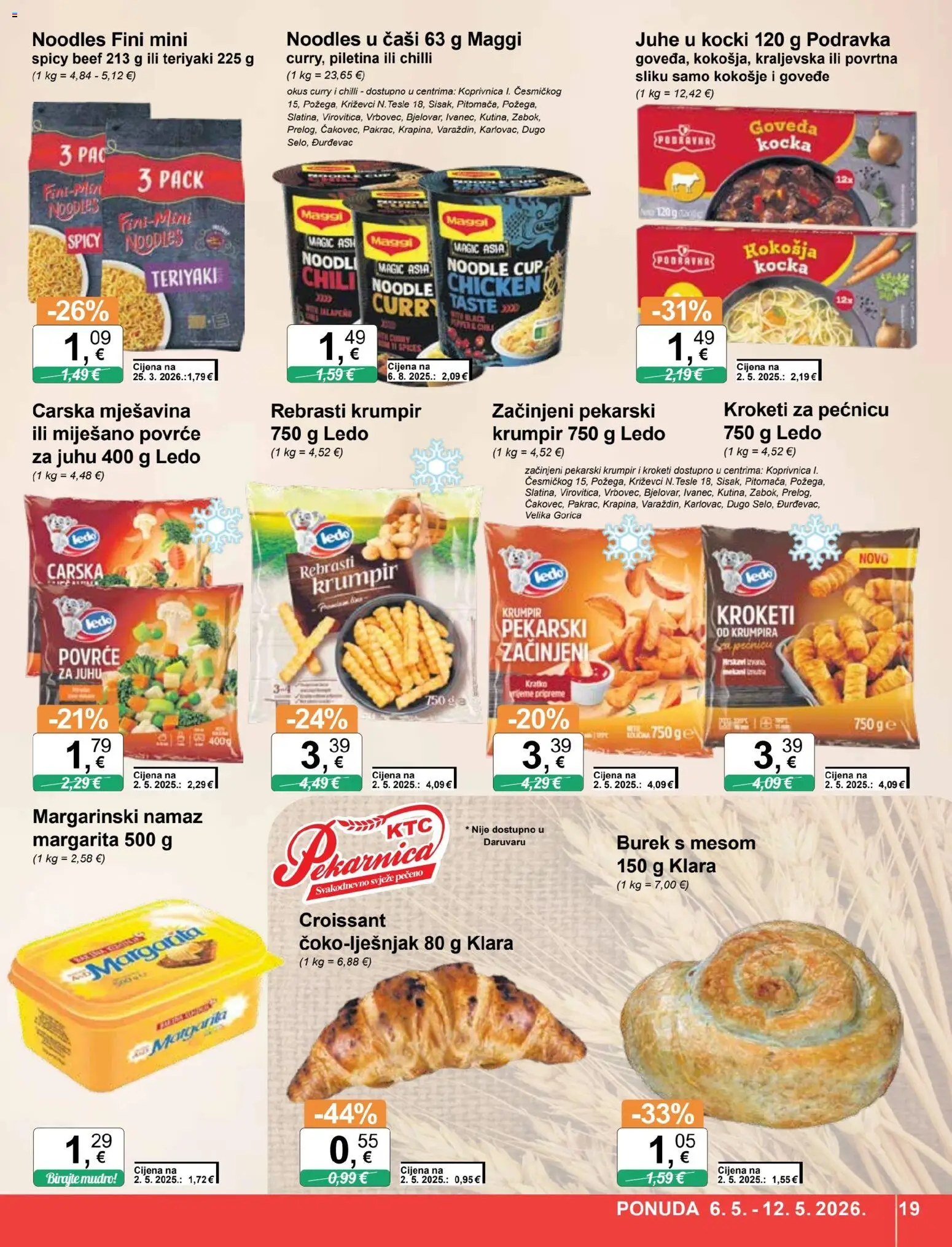 KTC katalog | vrijedi od 06.05.2026 | Stranica: 19 | Proizvodi: Piletina, Povrće, Curry, Namaz