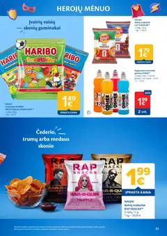 MAXIMA leidinys galioja nuo 2026.06.09 | Puslapis: 23 | Prekių: Guminukai, Traškučiai