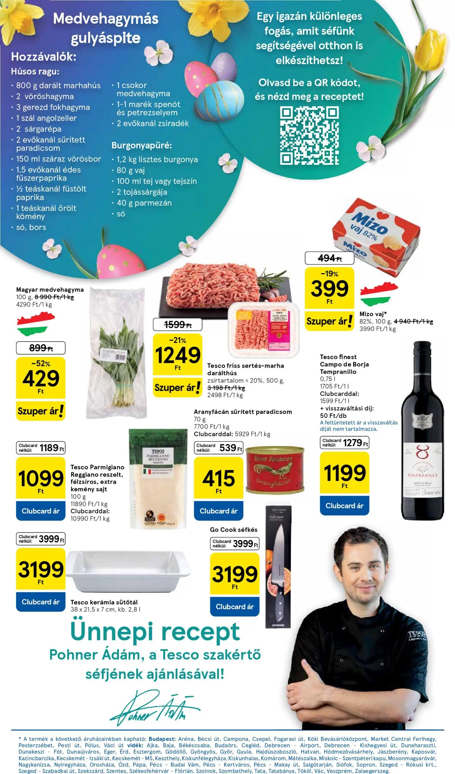 Tesco akciós ujság - amely érvényes a következő dátumtól: 2026.03.31. | Oldal: 10 | Termékek: Sárgarépa, Vaj, Marhahús, Spenót