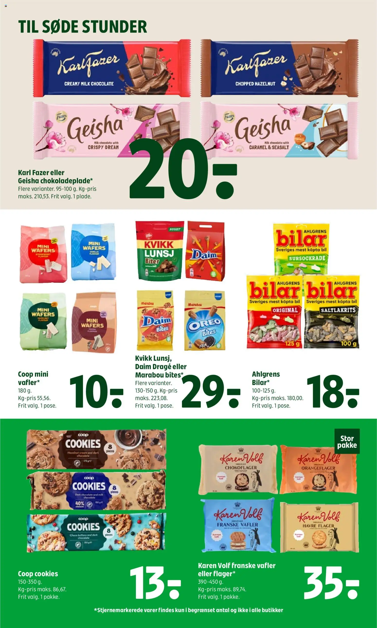 Coop 365 tilbudsavis – gyldig fra 25/06/2026 | Side: 19 | Produkter: Cookies, Vafler, Flager, Oreo