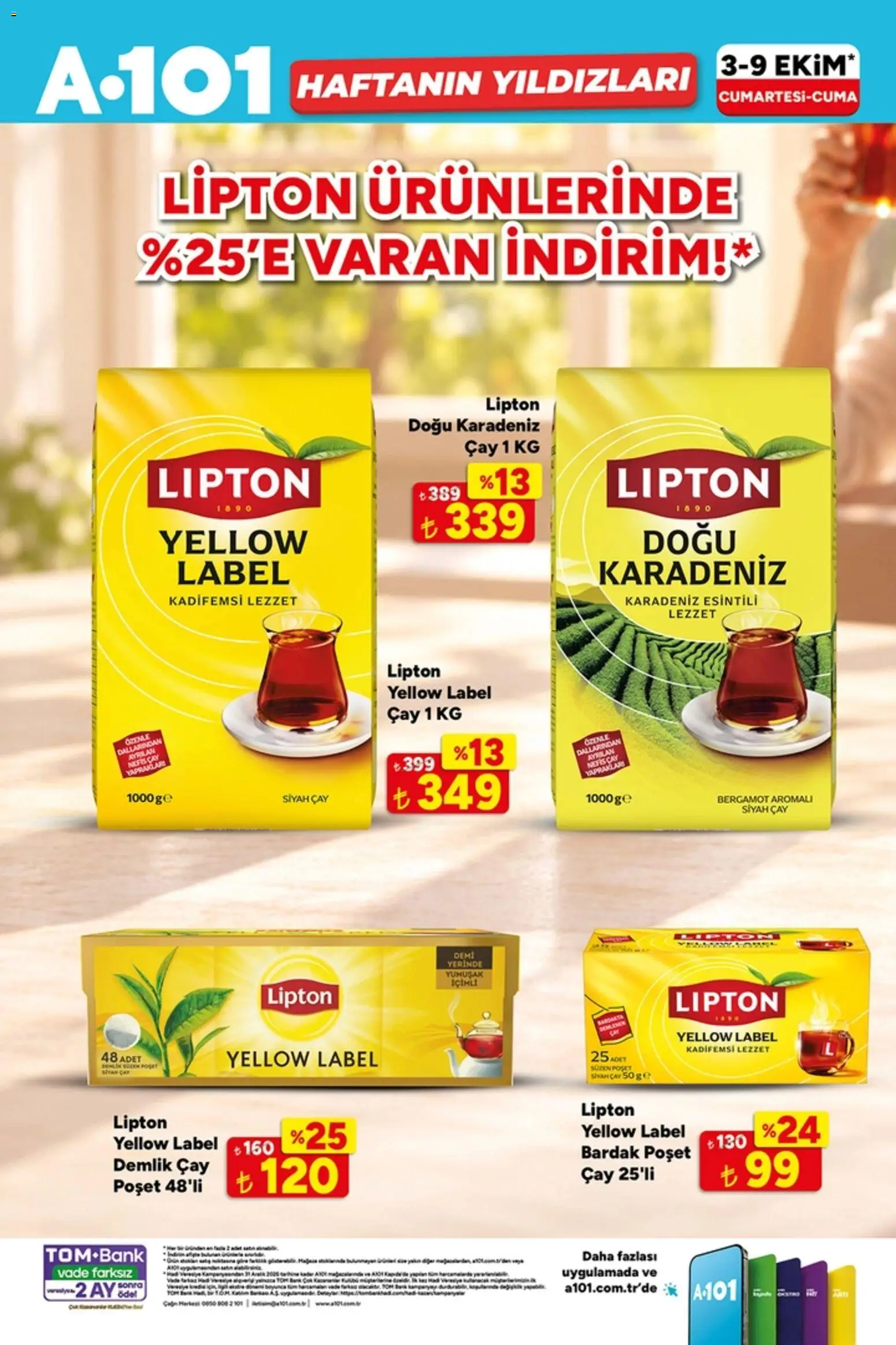 A101 Katalog - 03 Ekim 2026 tarihinden itibaren geçerlidir | Sayfa: 7 | Ürünler: Çay, Bardak, Demlik