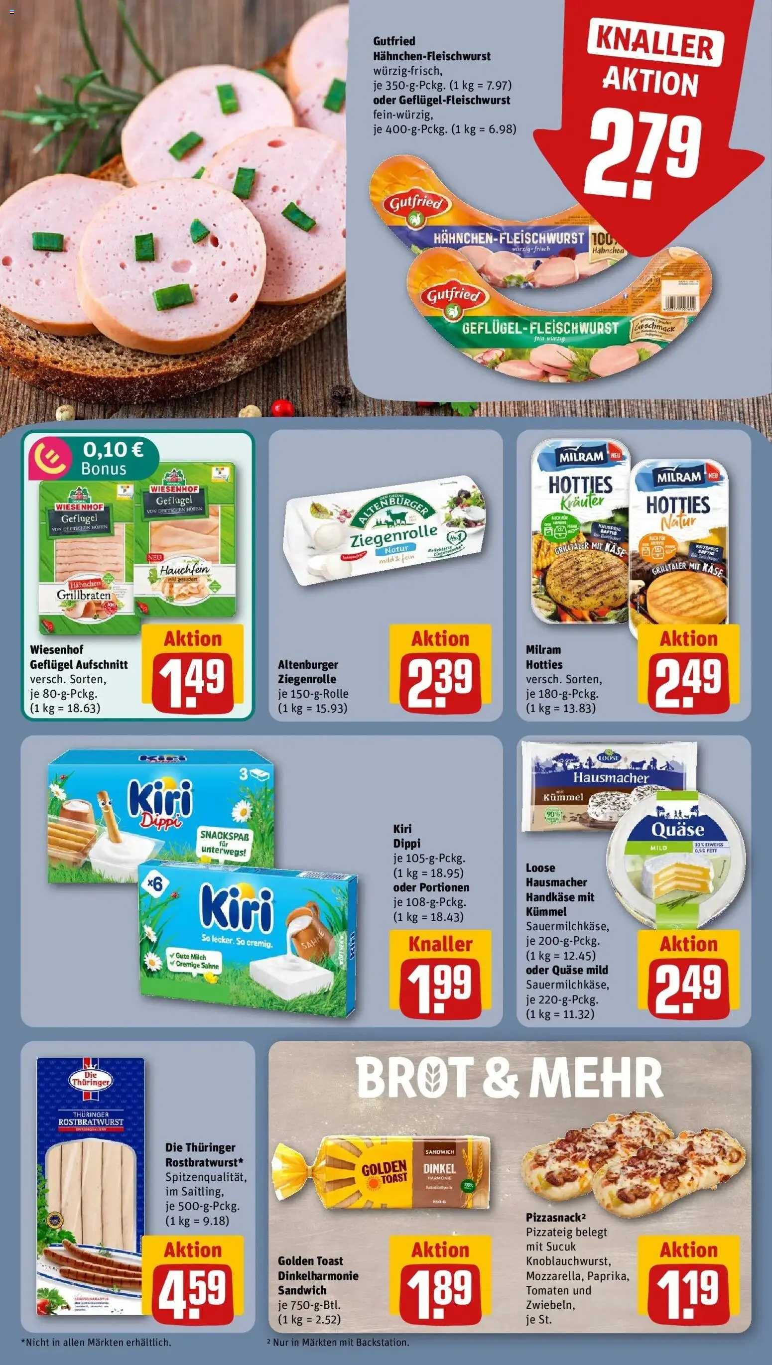 REWE Prospekt ab 03.08.2026 zum Blättern » Angebote | Seite: 12 | Produkte: Käse, Toast, Brot, Sahne