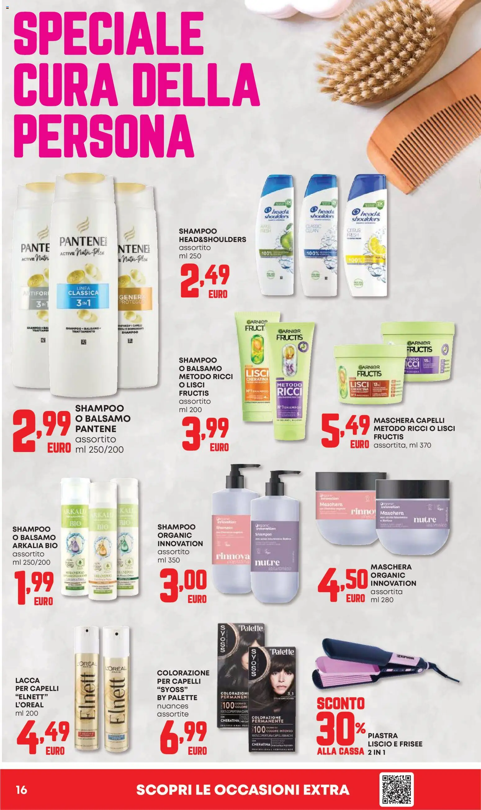 Volantino Panorama del 07.05.2026 | Pagina: 16 | Prodotti: Shampoo, Balsamo, Maschera, Lacca