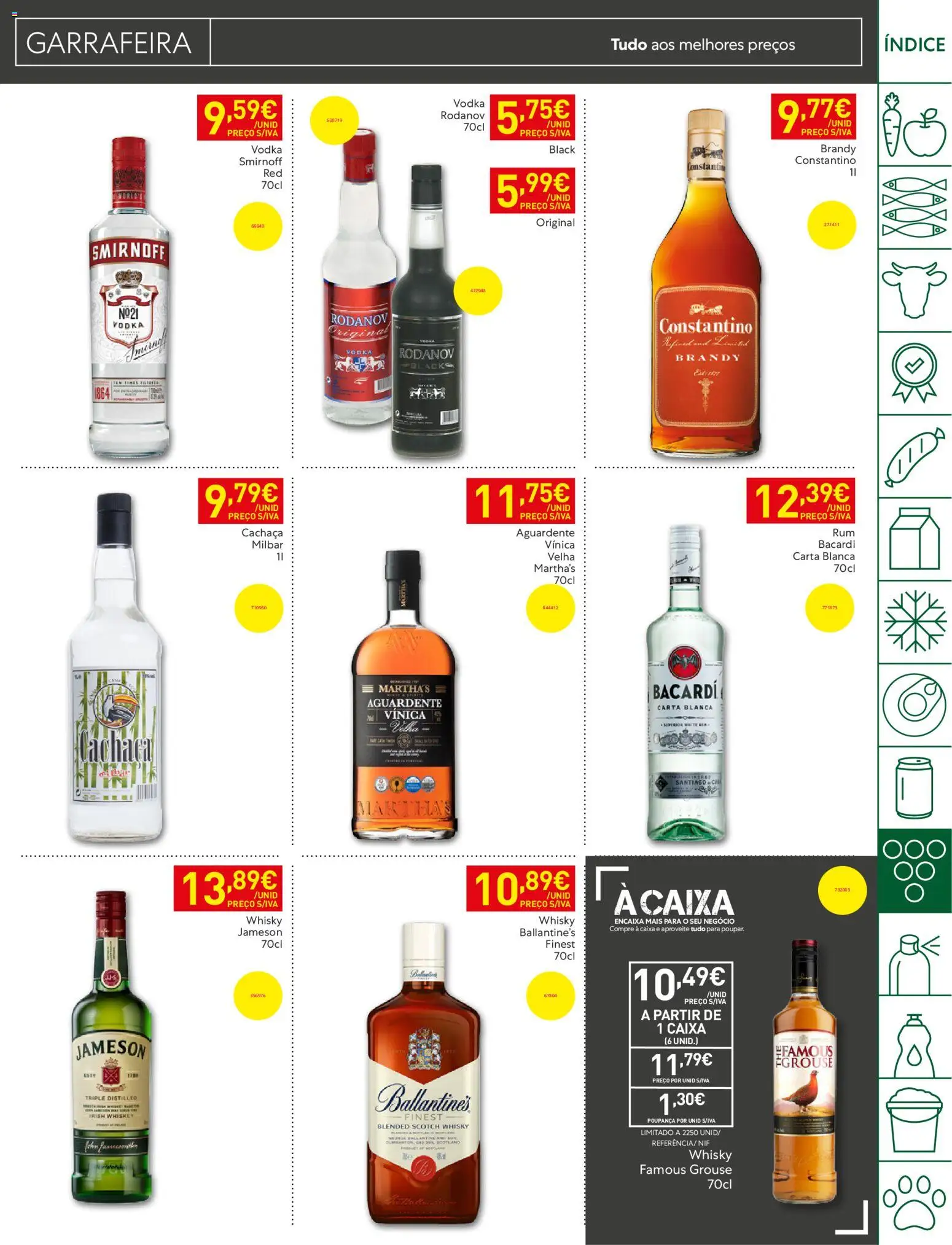 Recheio folheto Madeira │ válido de 09.06.2026 | Página: 31 | Produtos: Whisky, Cachaça, Caixa, Vodka